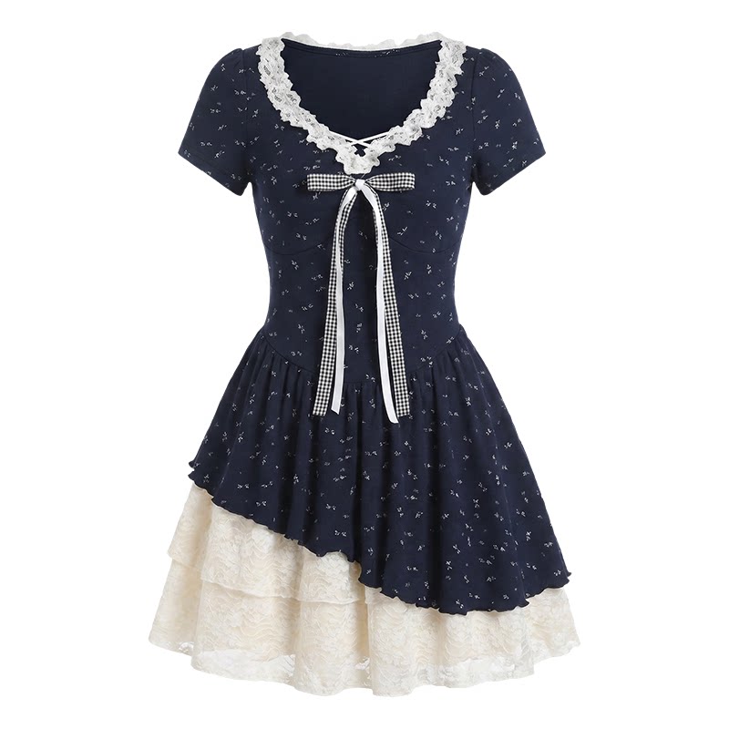 fabricpig 小花柄ワンピース
