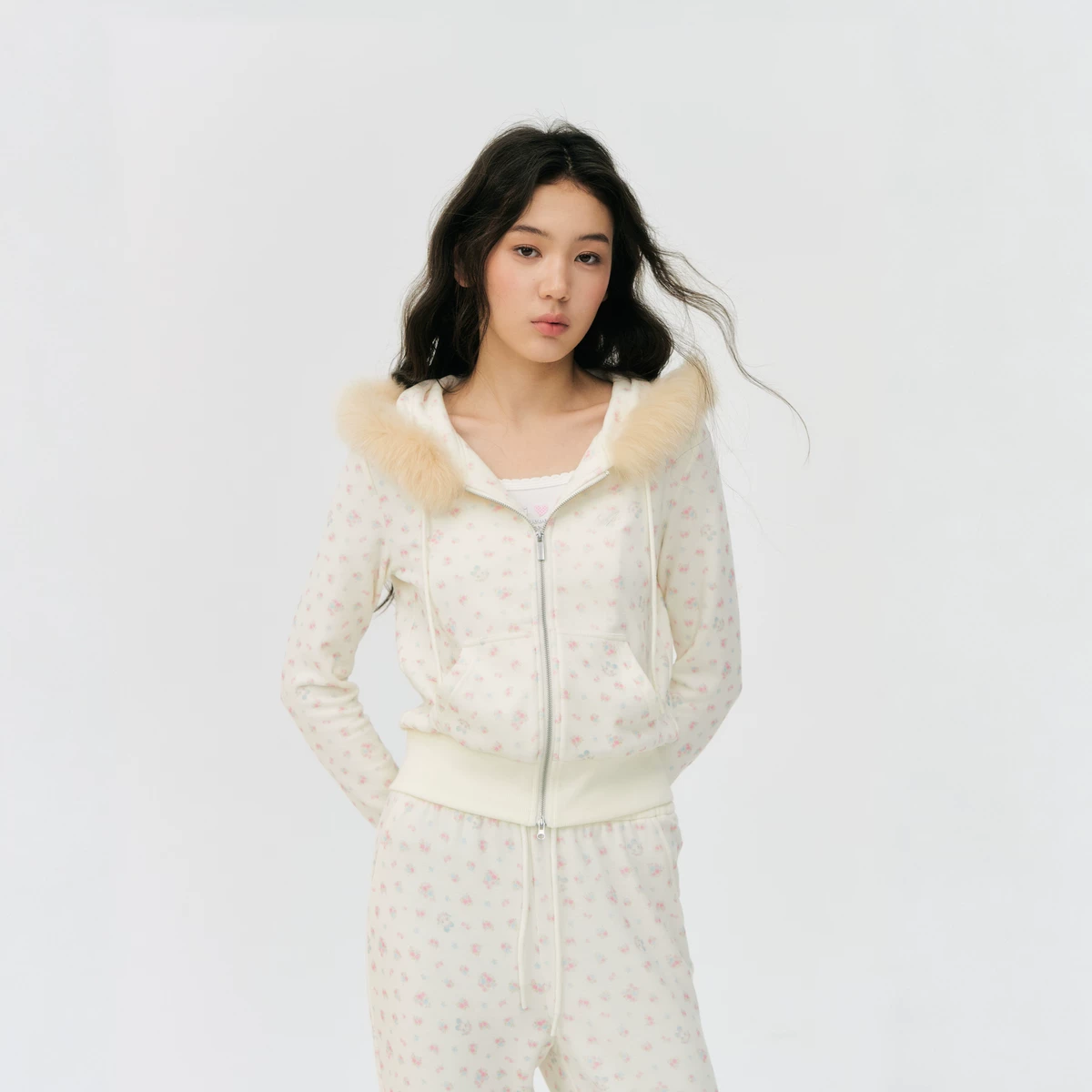 ablueberry 小花柄スウェットコーデ（単品）