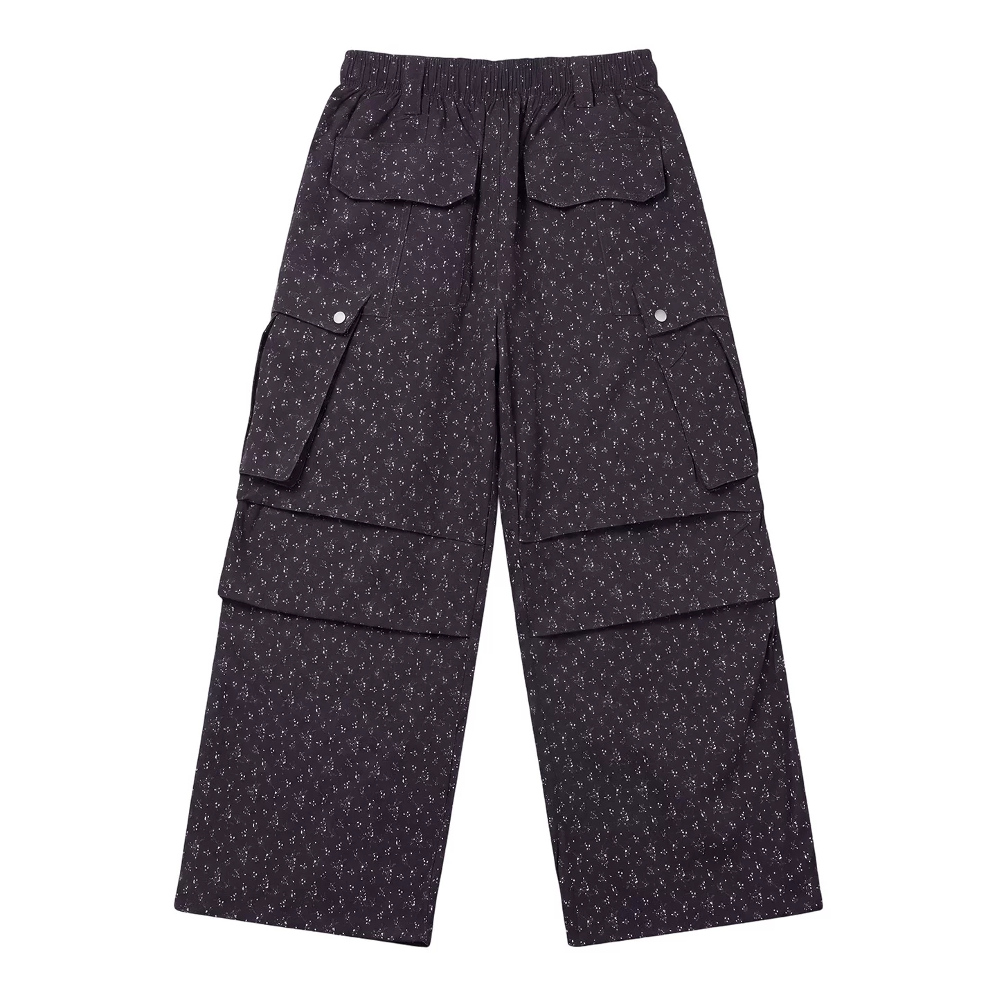 BETTERSAY ドット柄ハイウエストストレートパンツ