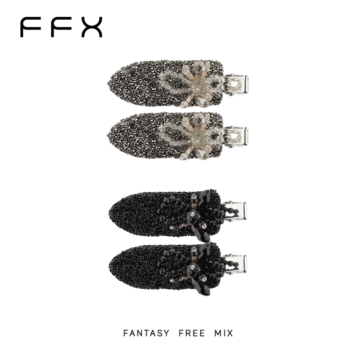 FFX 花火モチーフビジューヘアクリップ