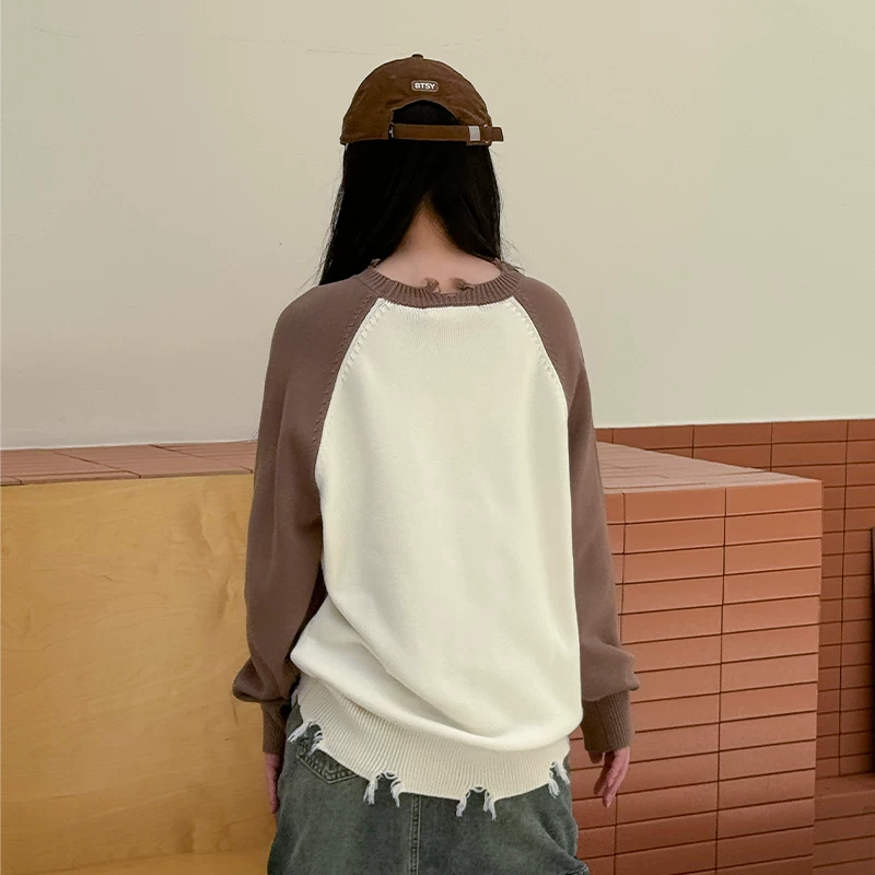 BETTERSAY チェック柄オフショルダーニット