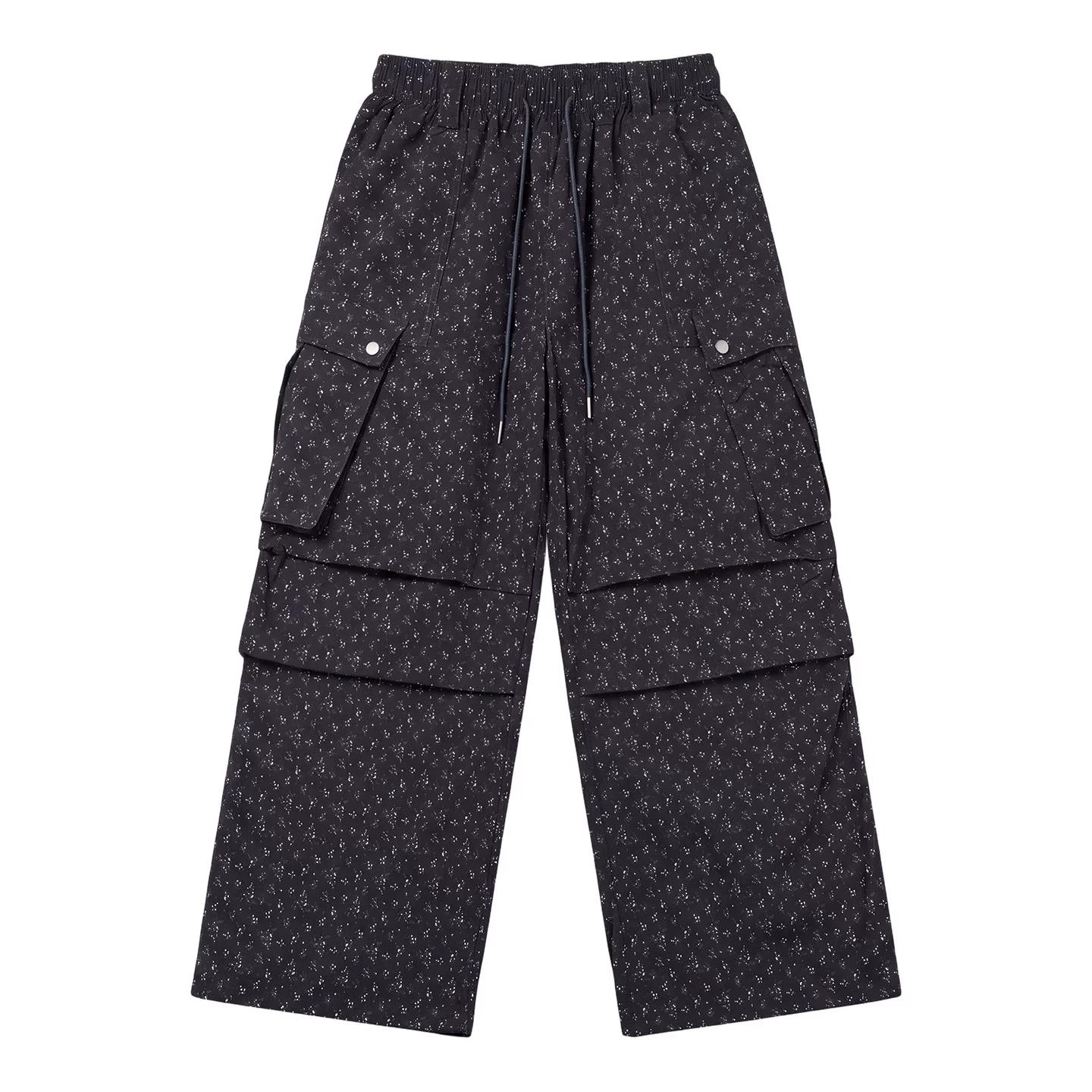 BETTERSAY ドット柄ハイウエストストレートパンツ