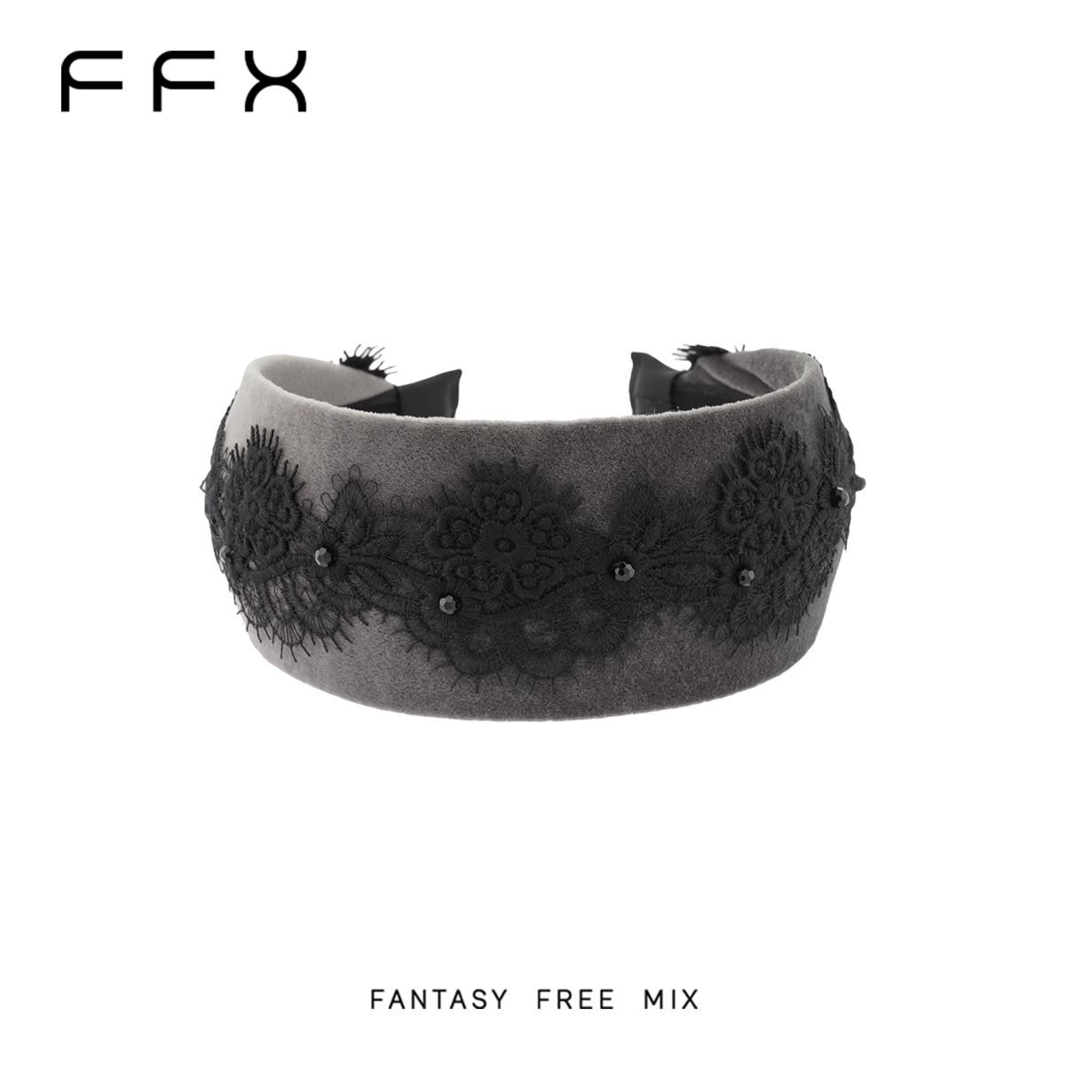 FFX ベルベット調ワイドカチューシャ