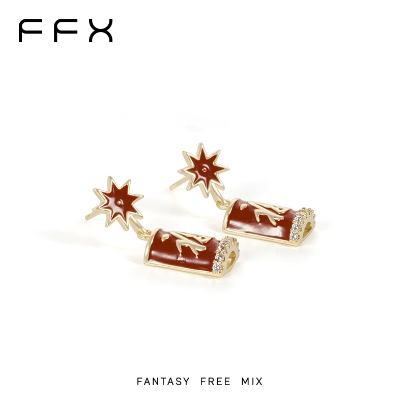FFX 「福」モチーフピアス