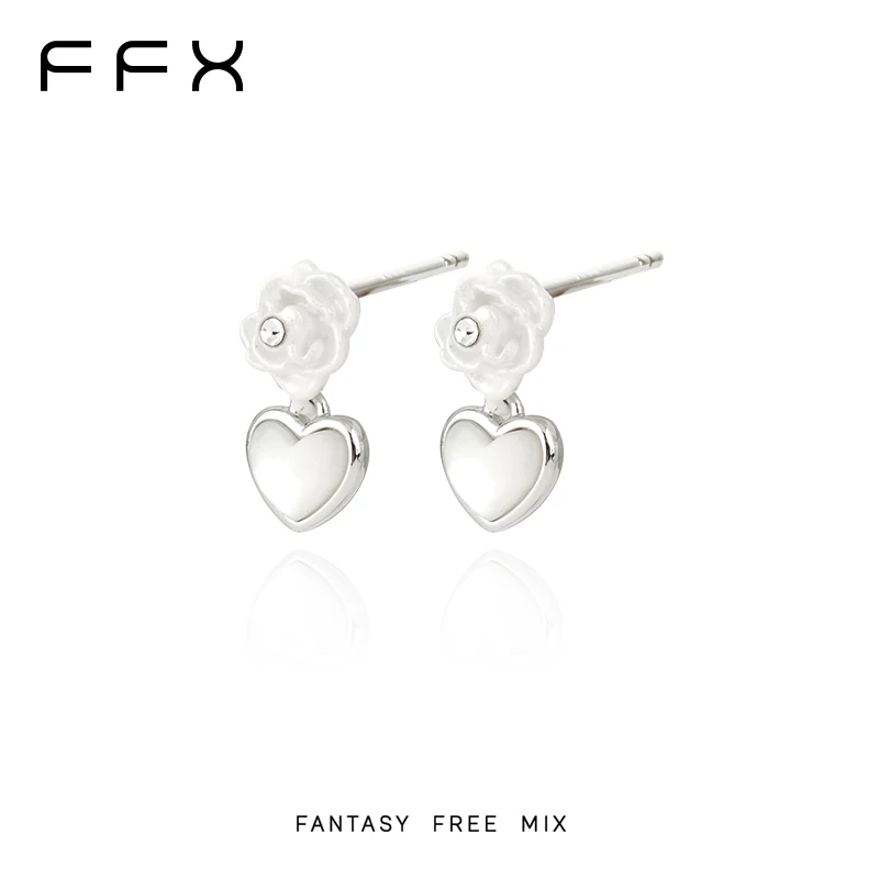 FFX ハートモチーフスタッドピアス