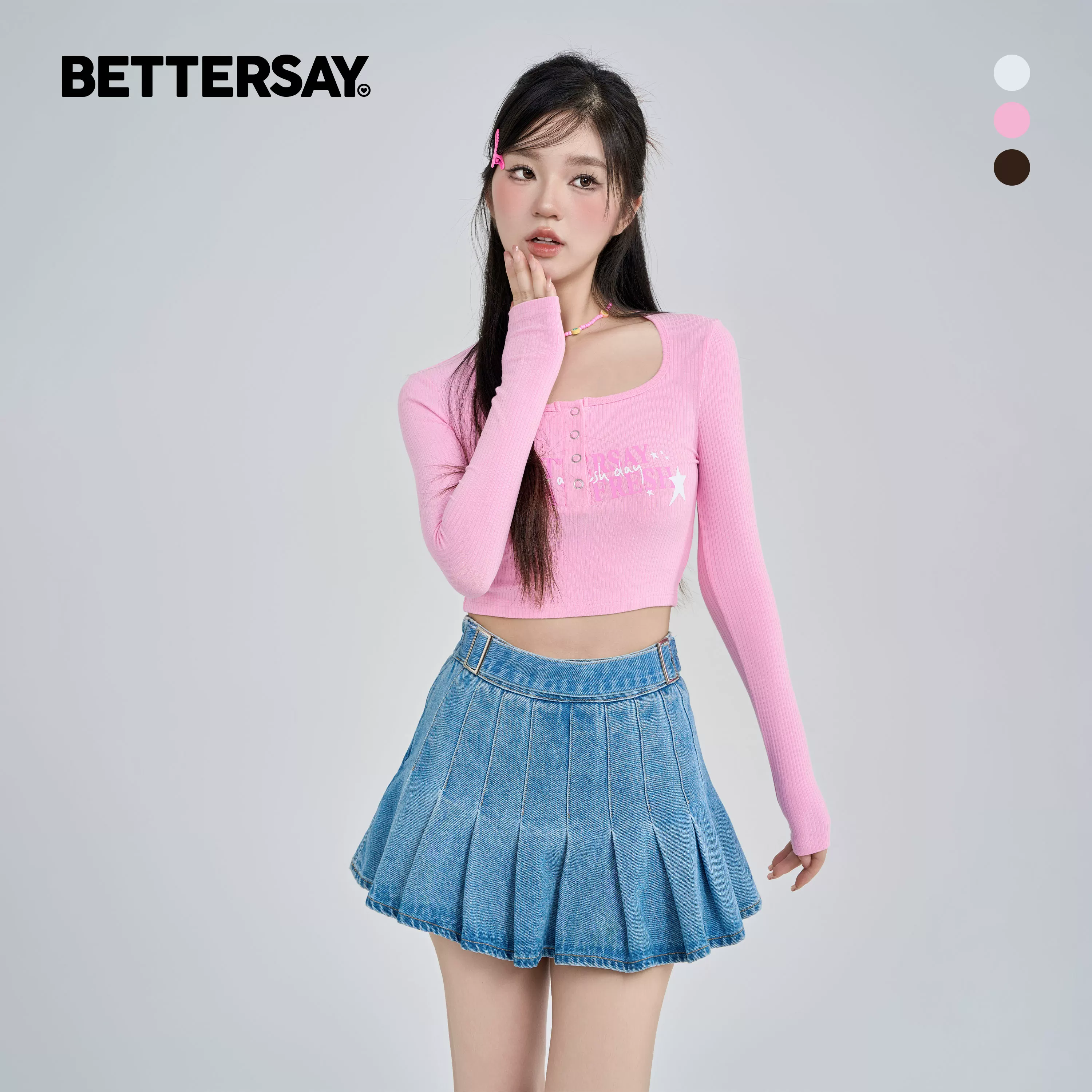 BETTERSAY ショート丈ニット