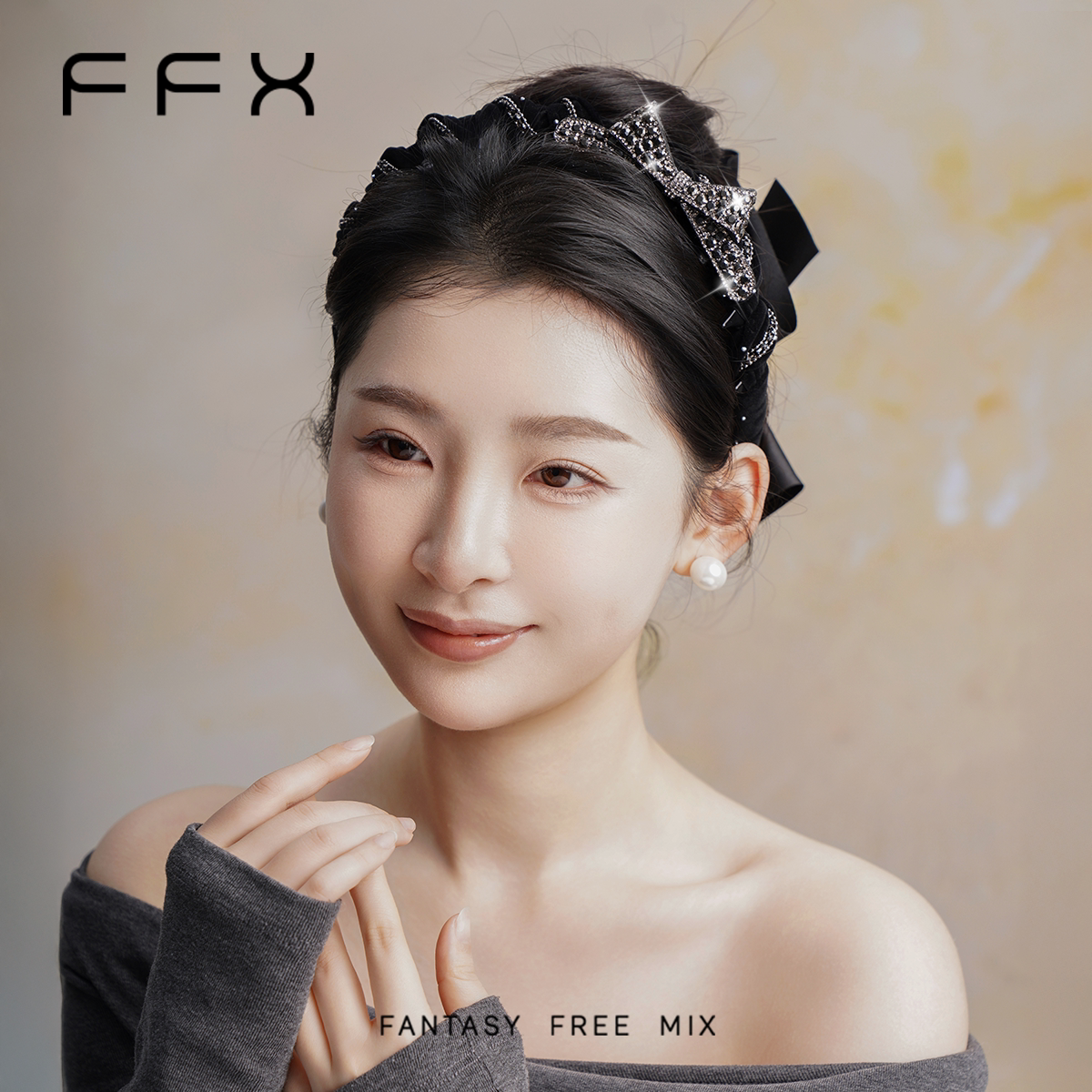 FFX リボンビジューカチューシャ