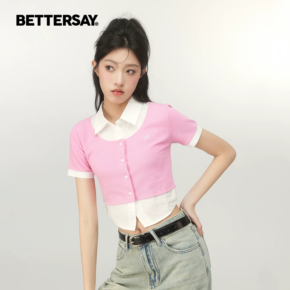BETTERSAY レイヤードTシャツ