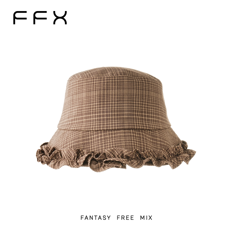FFX チェック柄バケットハット
