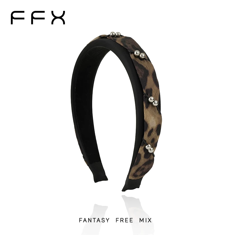 FFX レオパード柄ボリュームカチューシャ