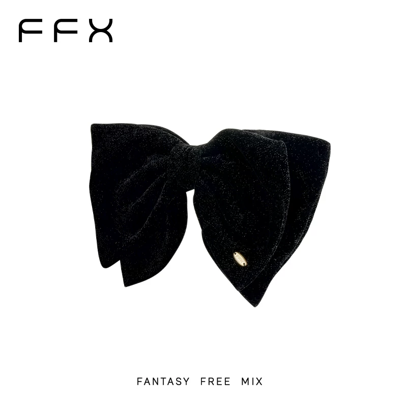 FFX ラメ蝶モチーフヘアクリップ
