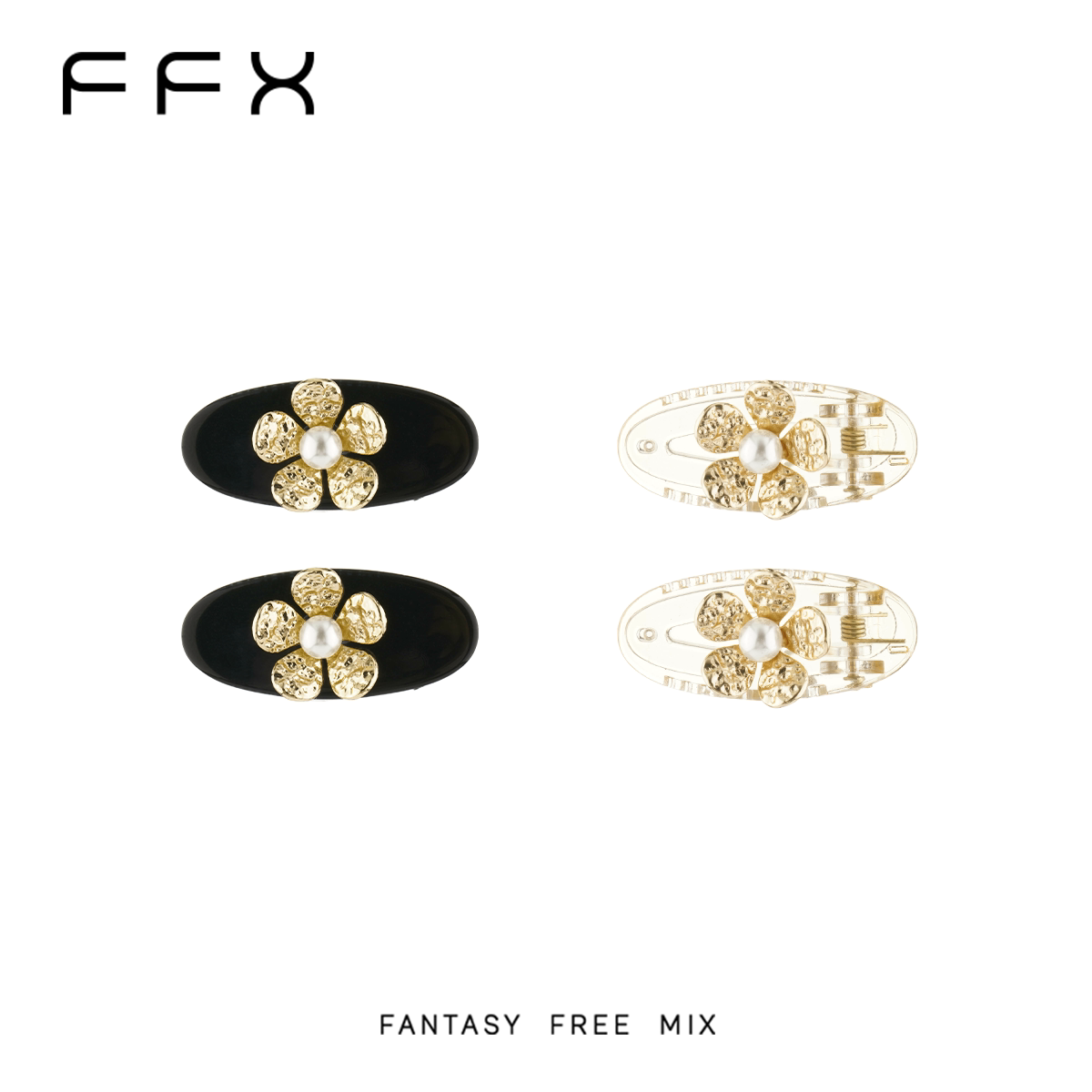 FFX フラワーモチーフヘアクリップ