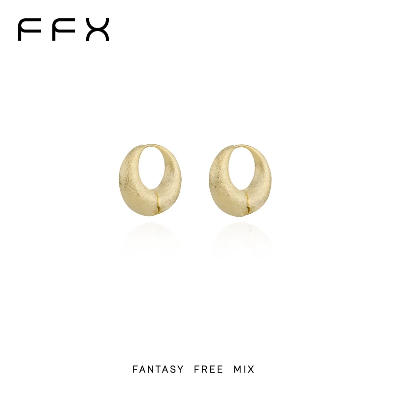 FFX メタルしずく型フープピアス