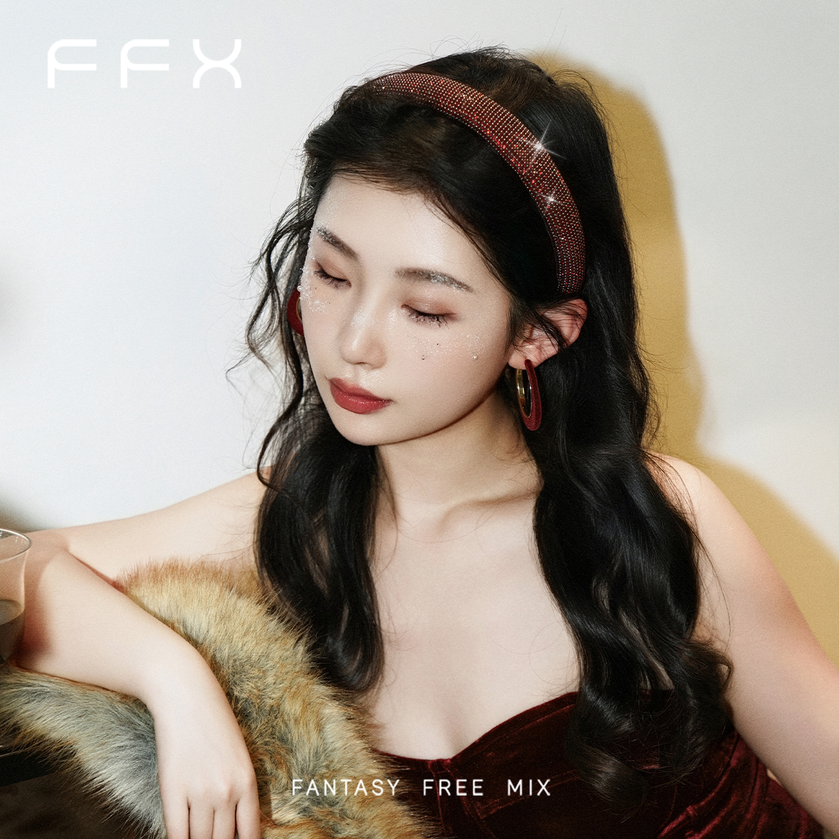 FFX ビジューボリュームカチューシャ