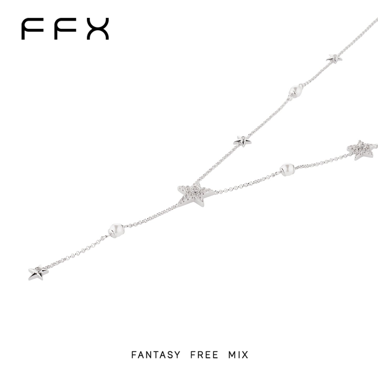 FFX ラメY字ネックレス