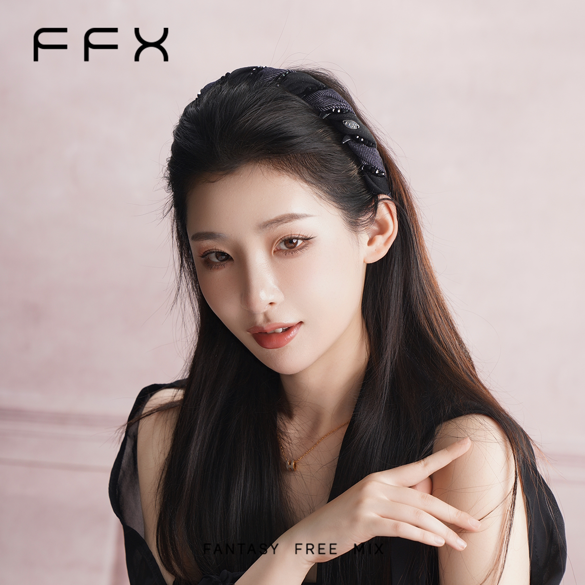 FFX デニムボリュームカチューシャ