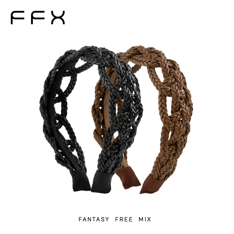 FFX ケーブル編みワイドカチューシャ