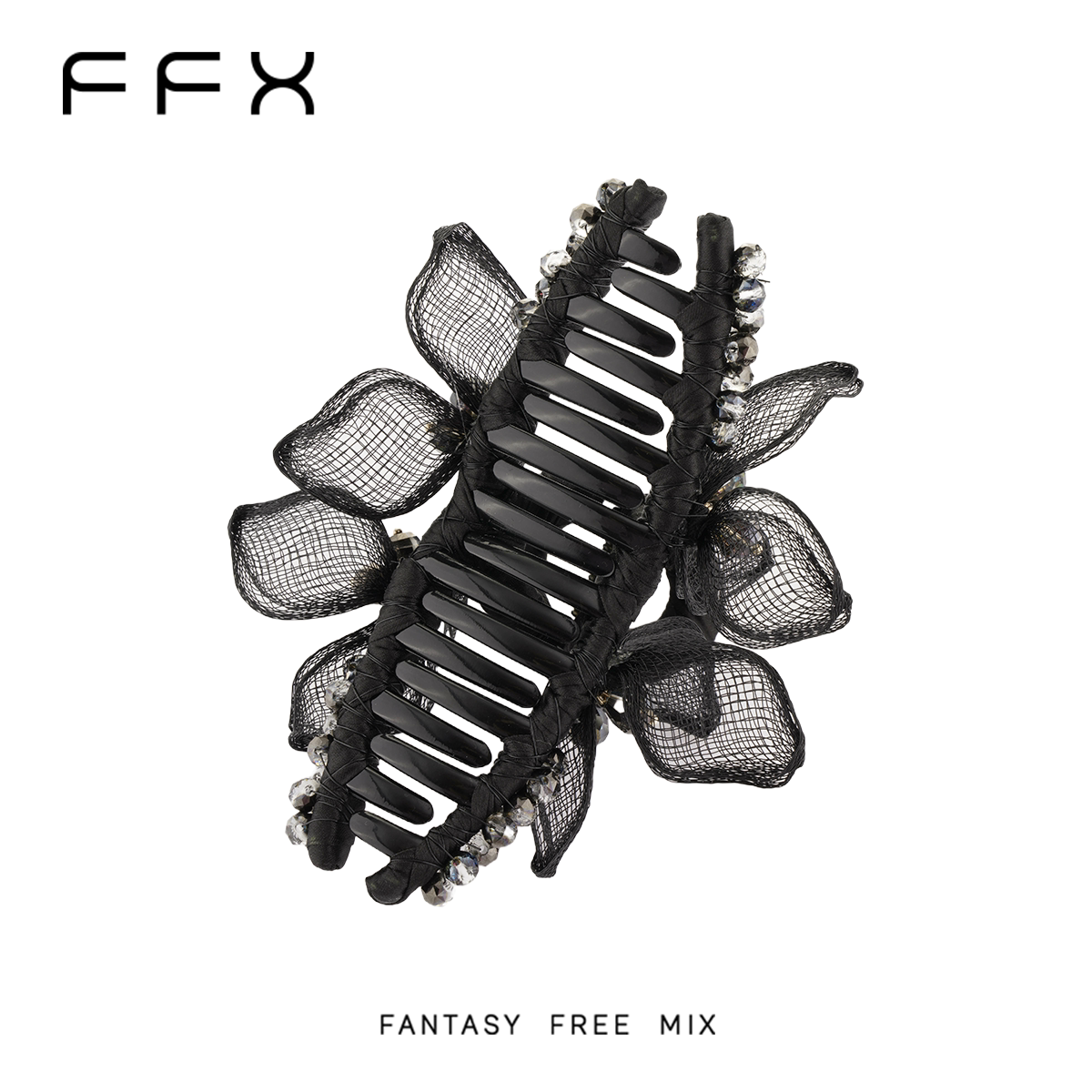 FFX フラワーモチーフバンスクリップ
