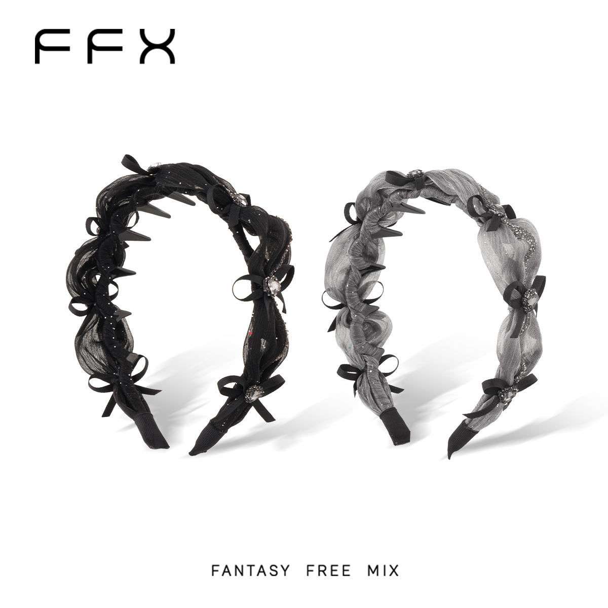 FFX チュールリボンカチューシャ