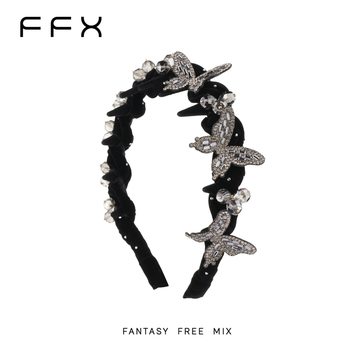 FFX 蝶モチーフボリュームカチューシャ