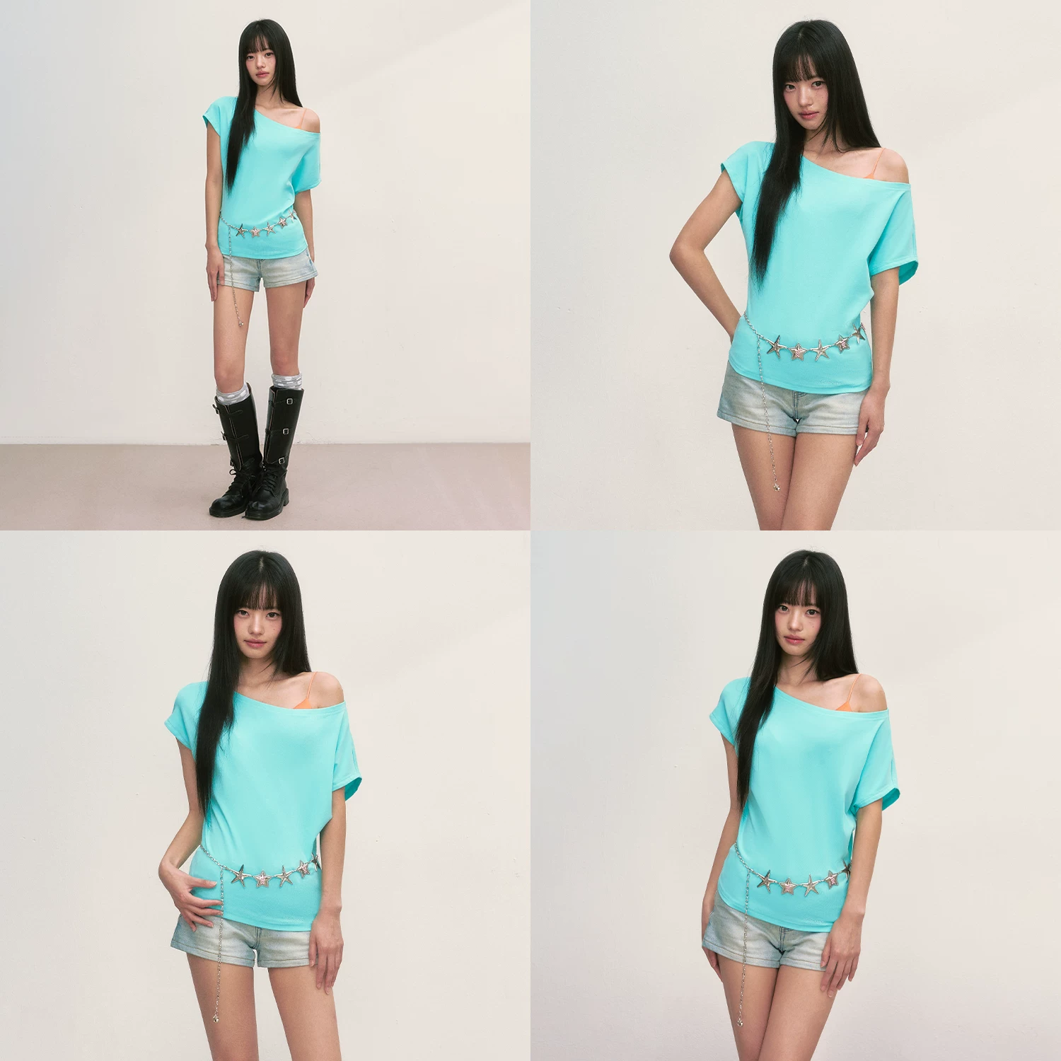 Weekendhub ワンショルダーTシャツ