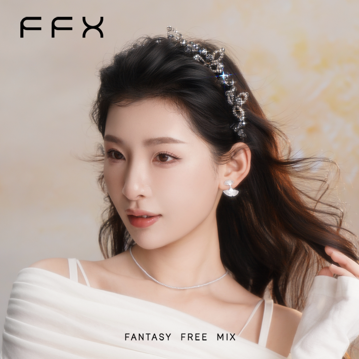 FFX ビジューボリュームカチューシャ