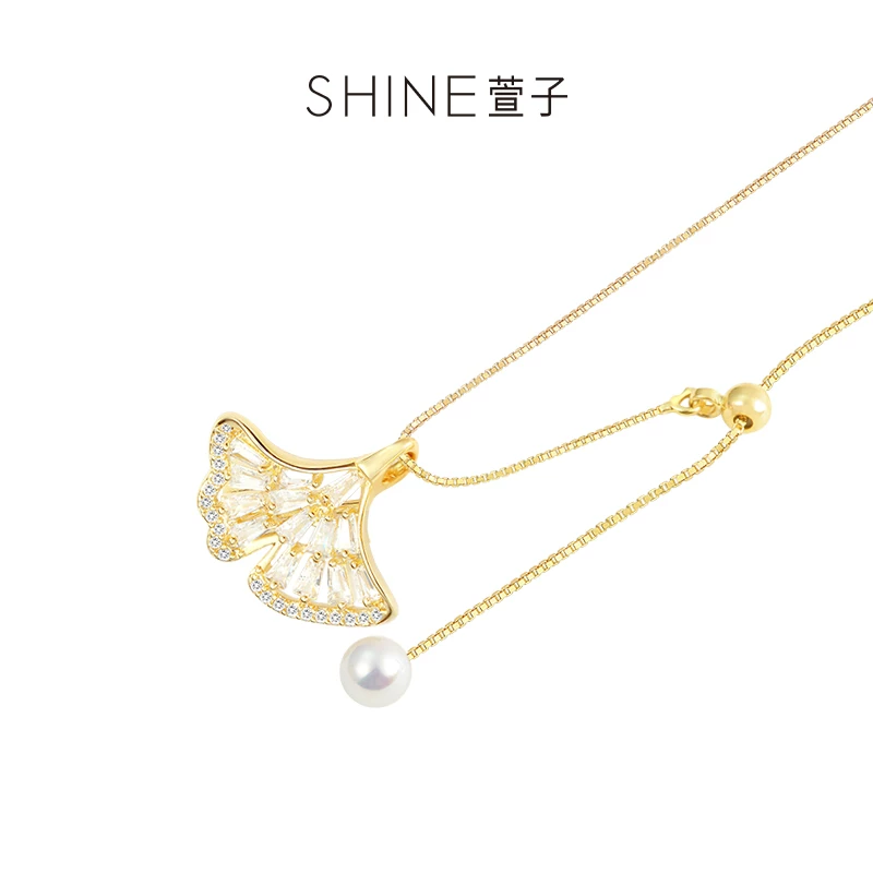SHINE ギンコパール ネックレス