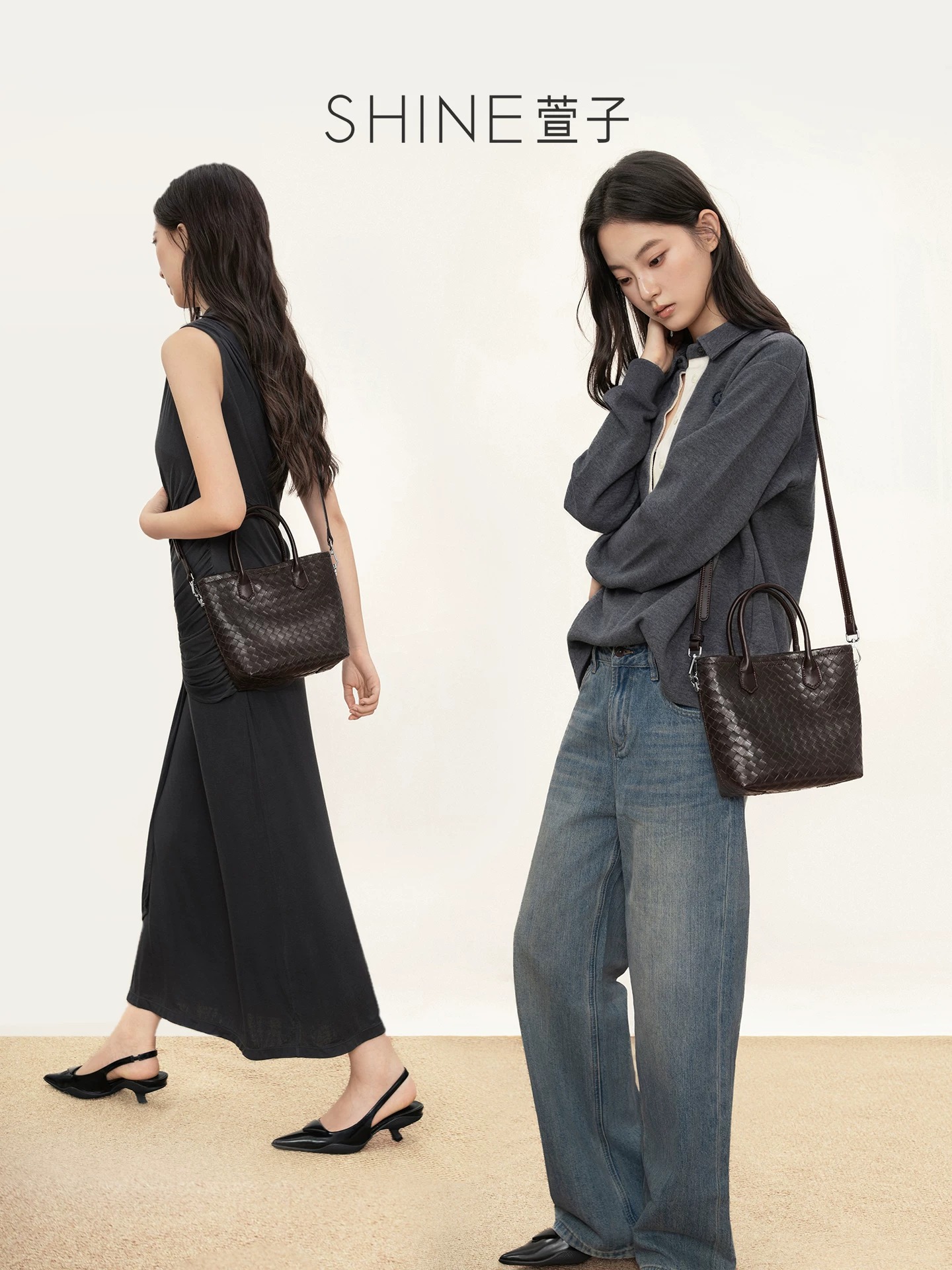SHINE メッシュ ショルダーバッグ