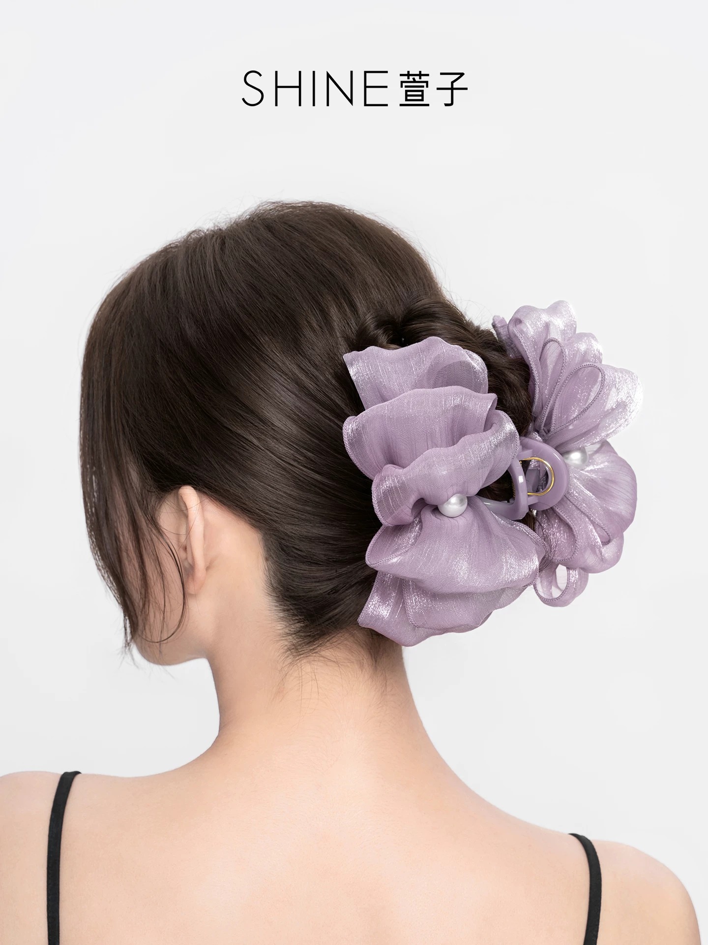 SHINE グロッシーチュール ヘアクリップ