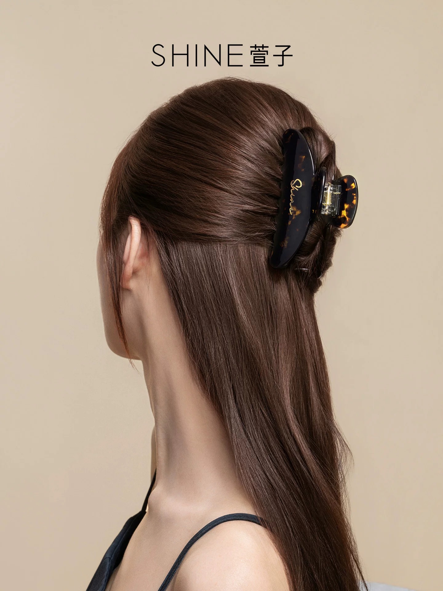 SHINE レオパード べっ甲ヘアクリップ