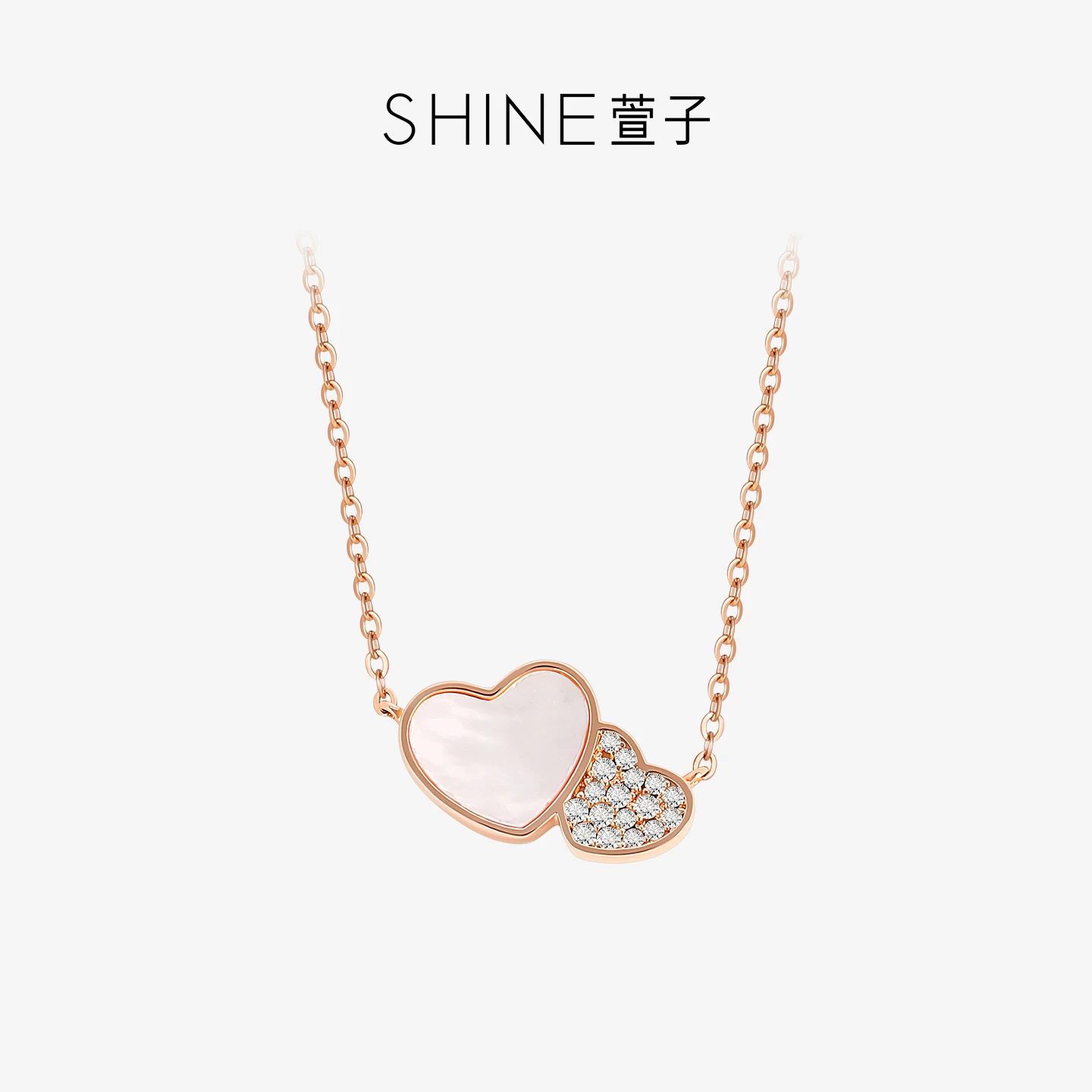 SHINE ハートシェリー ネックレス