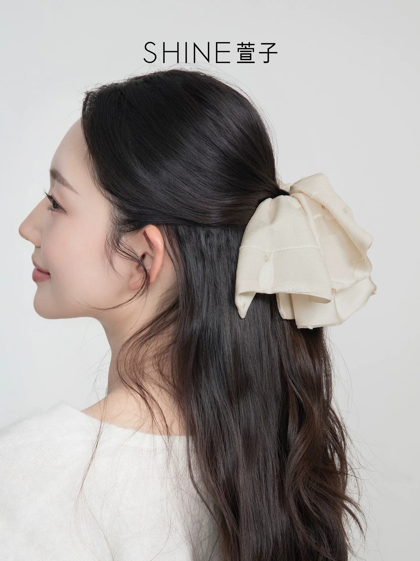 SHINE レイヤードフリル ヘアクリップ