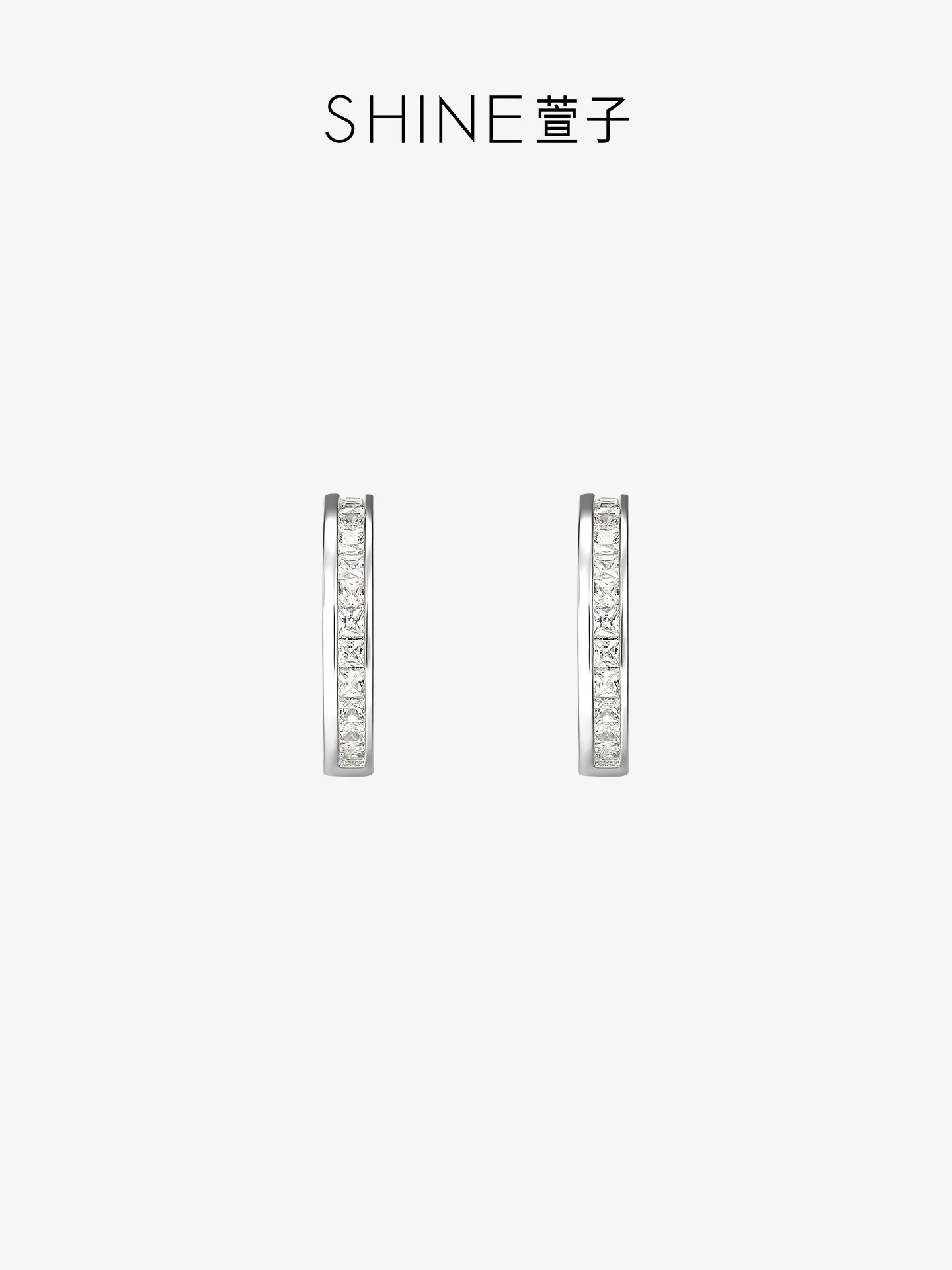 SHINE クリアビジュー フープピアス