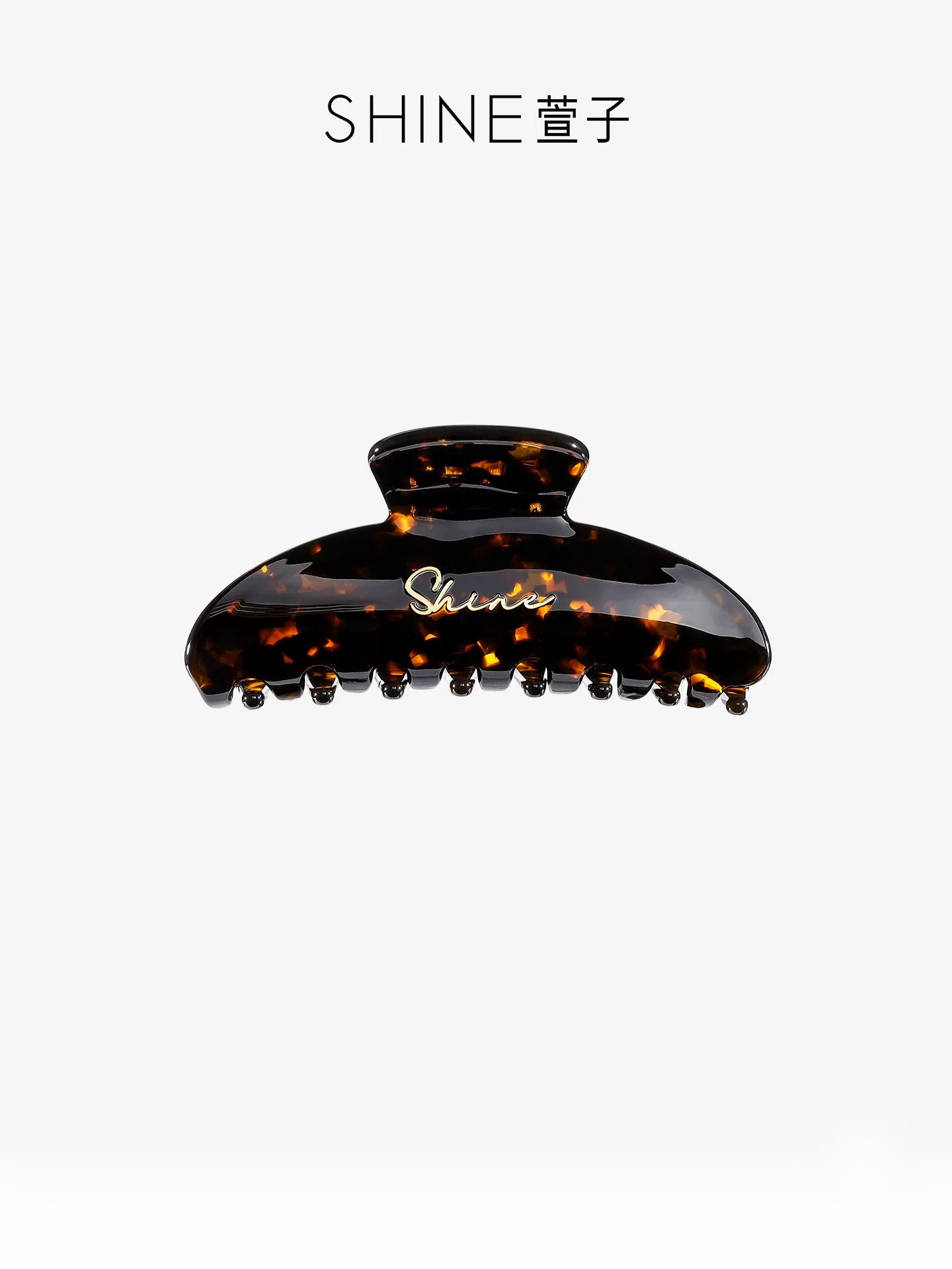 SHINE レオパード べっ甲ヘアクリップ