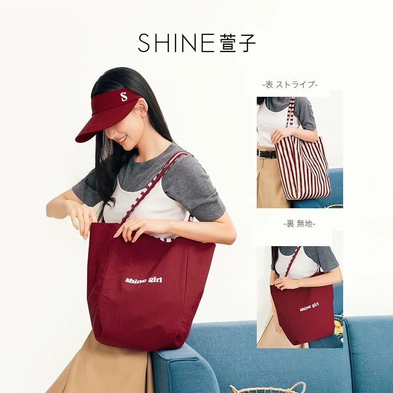 SHINE ポーチ付き トートバッグ（柄選択）