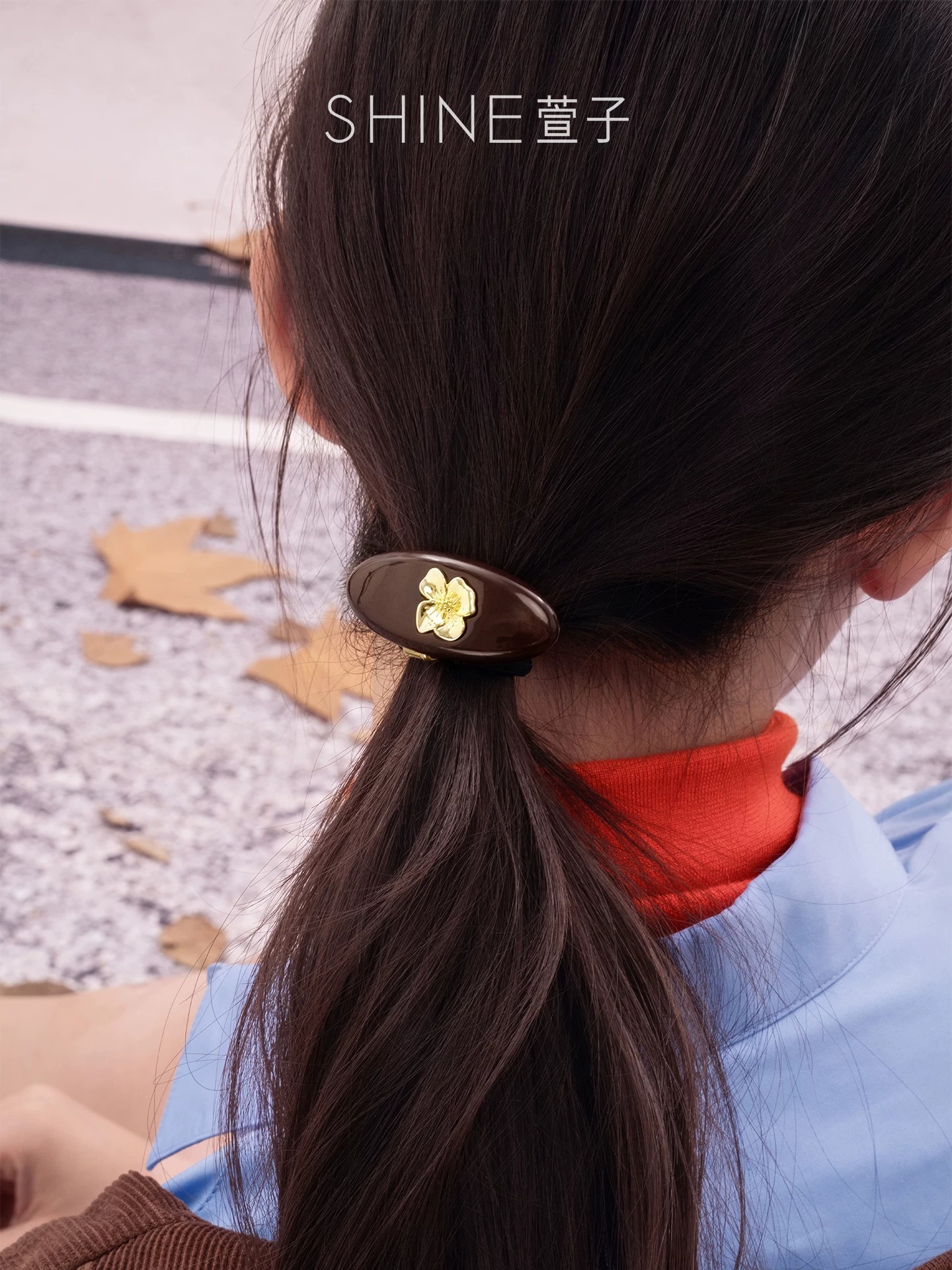 SHINE オスマンサス モチーフヘアゴム