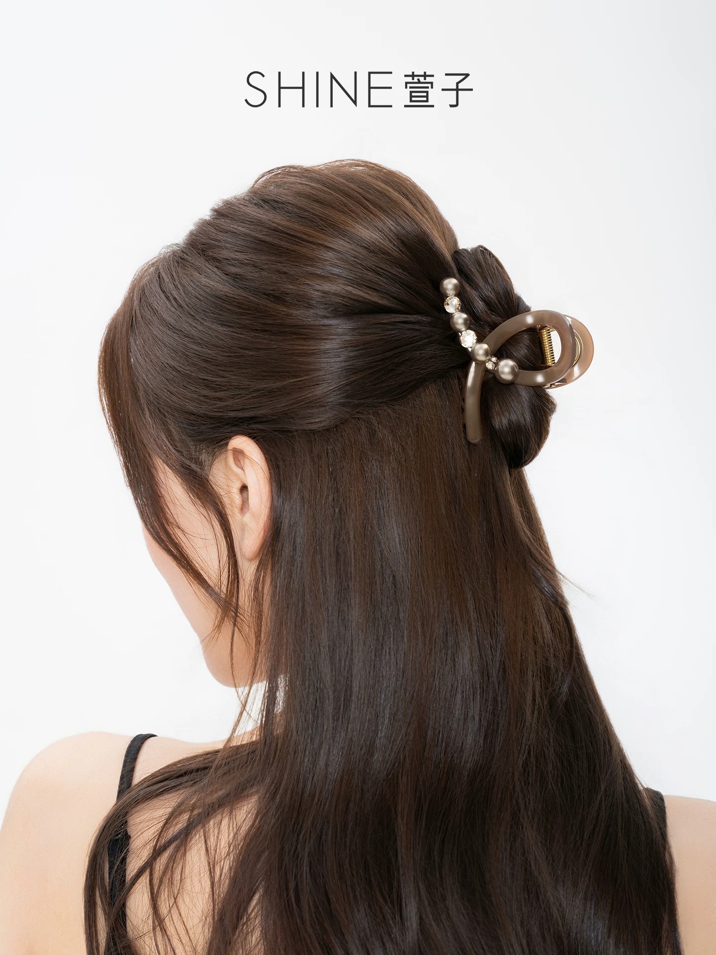 SHINE モカパール マットヘアクリップ