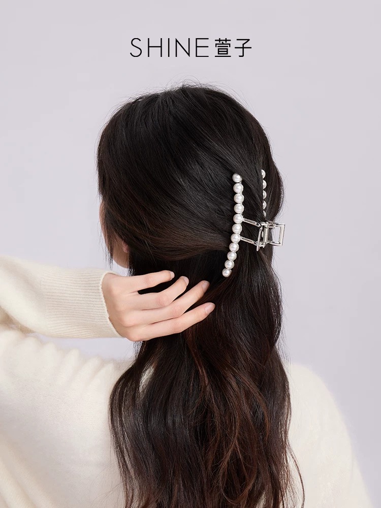 SHINE パール調 ヘアクリップ