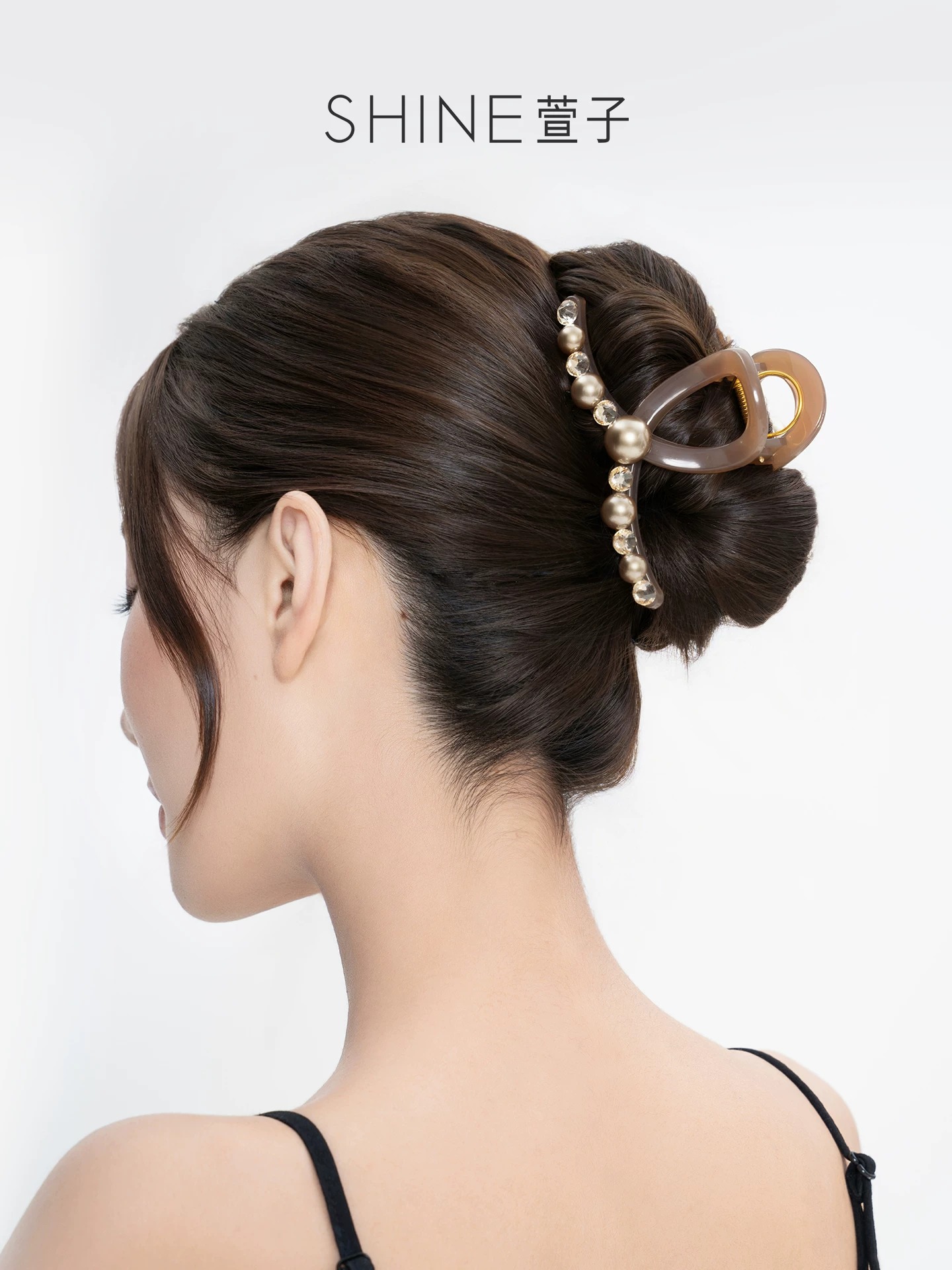 SHINE モカパール マットヘアクリップ