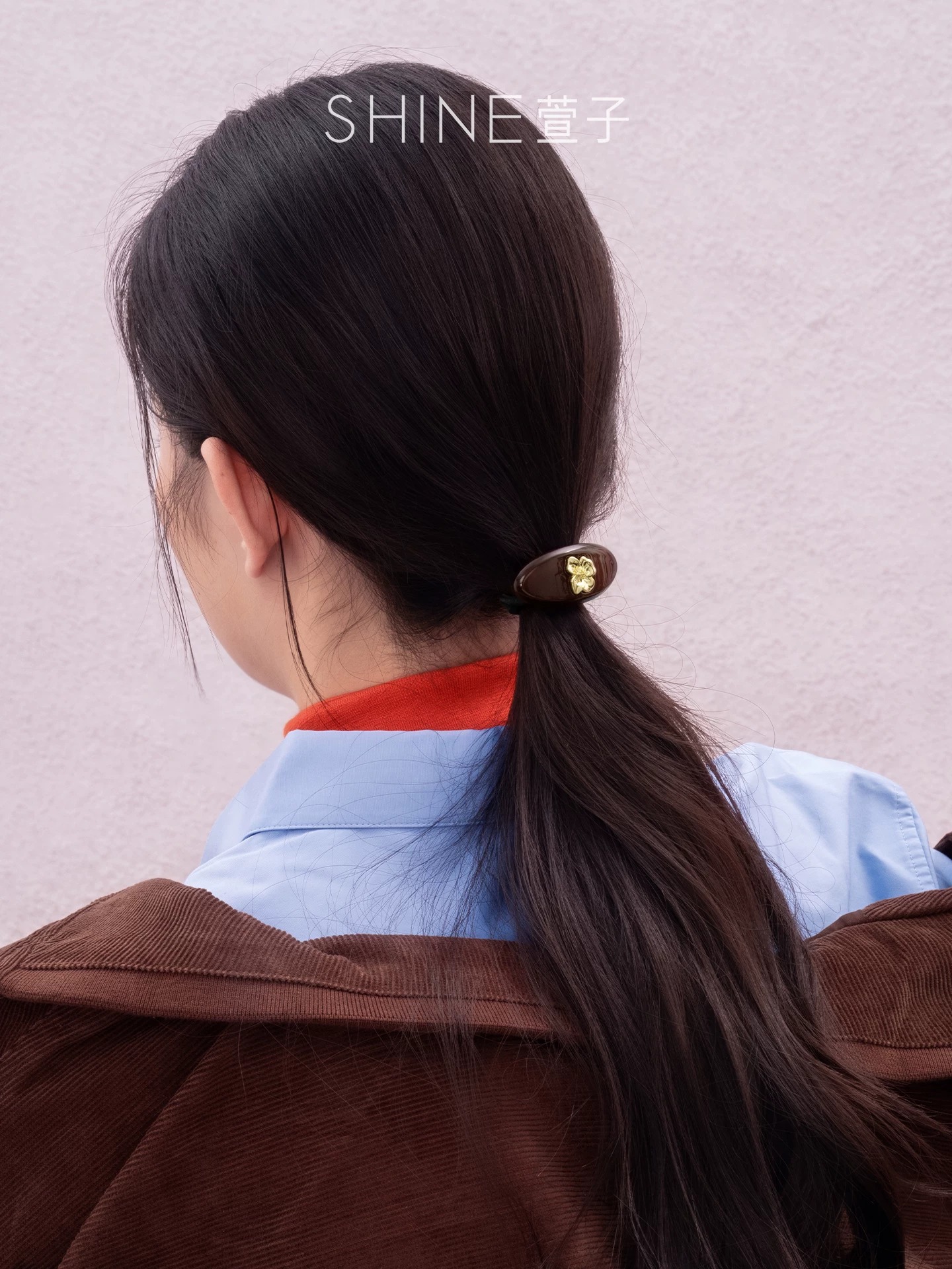 SHINE オスマンサス モチーフヘアゴム