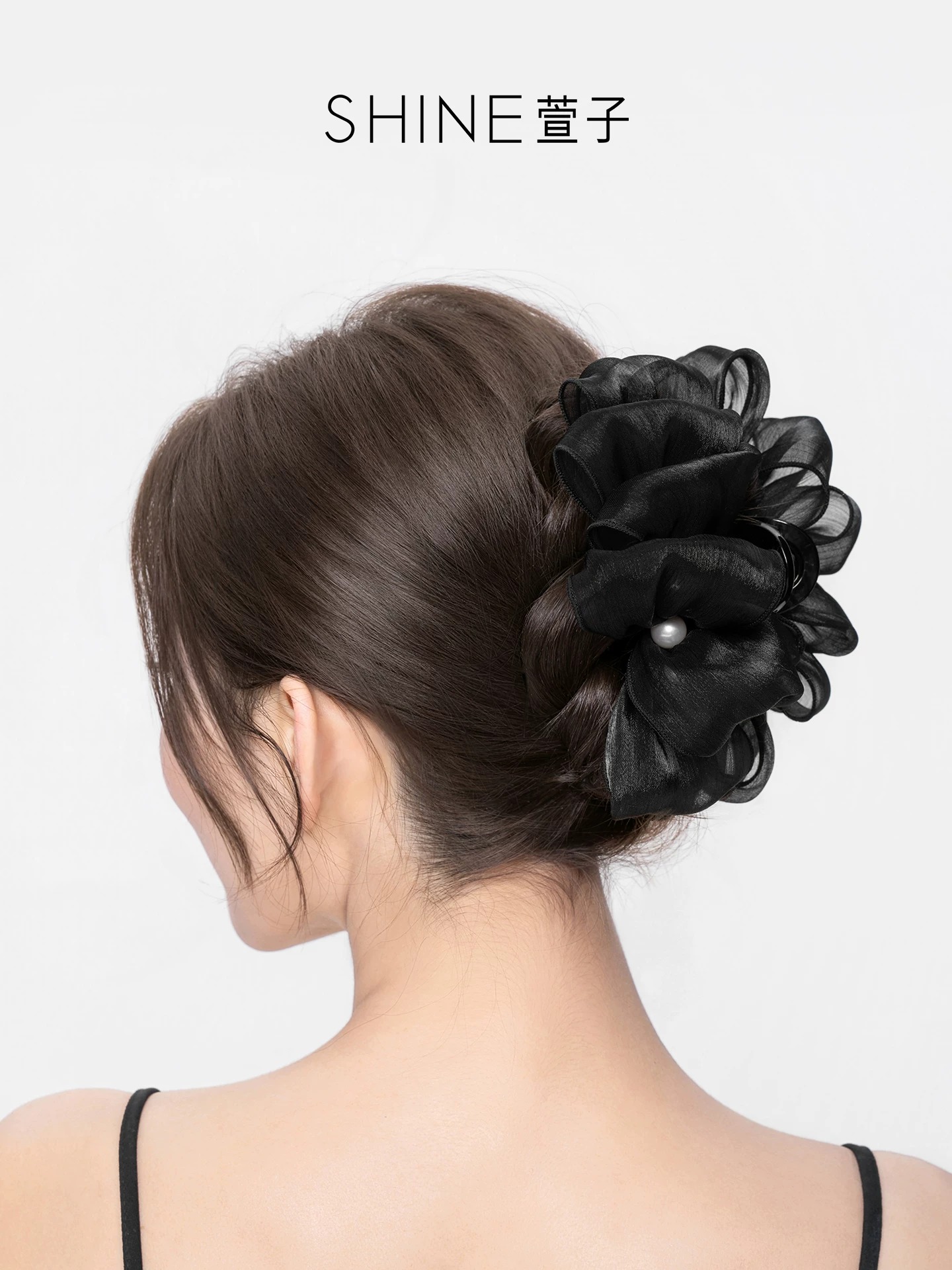SHINE グロッシーチュール ヘアクリップ