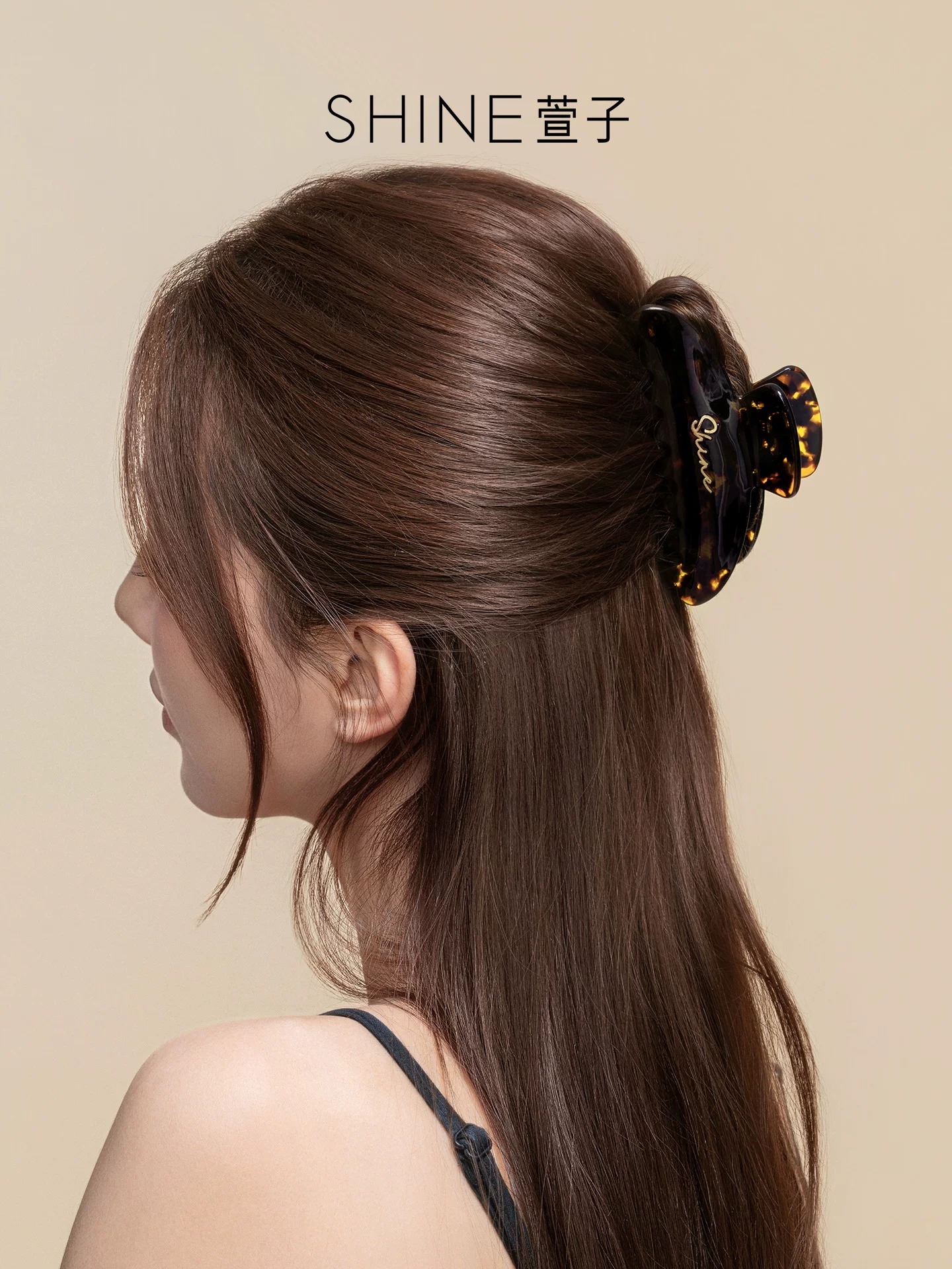 SHINE レオパード べっ甲ヘアクリップ