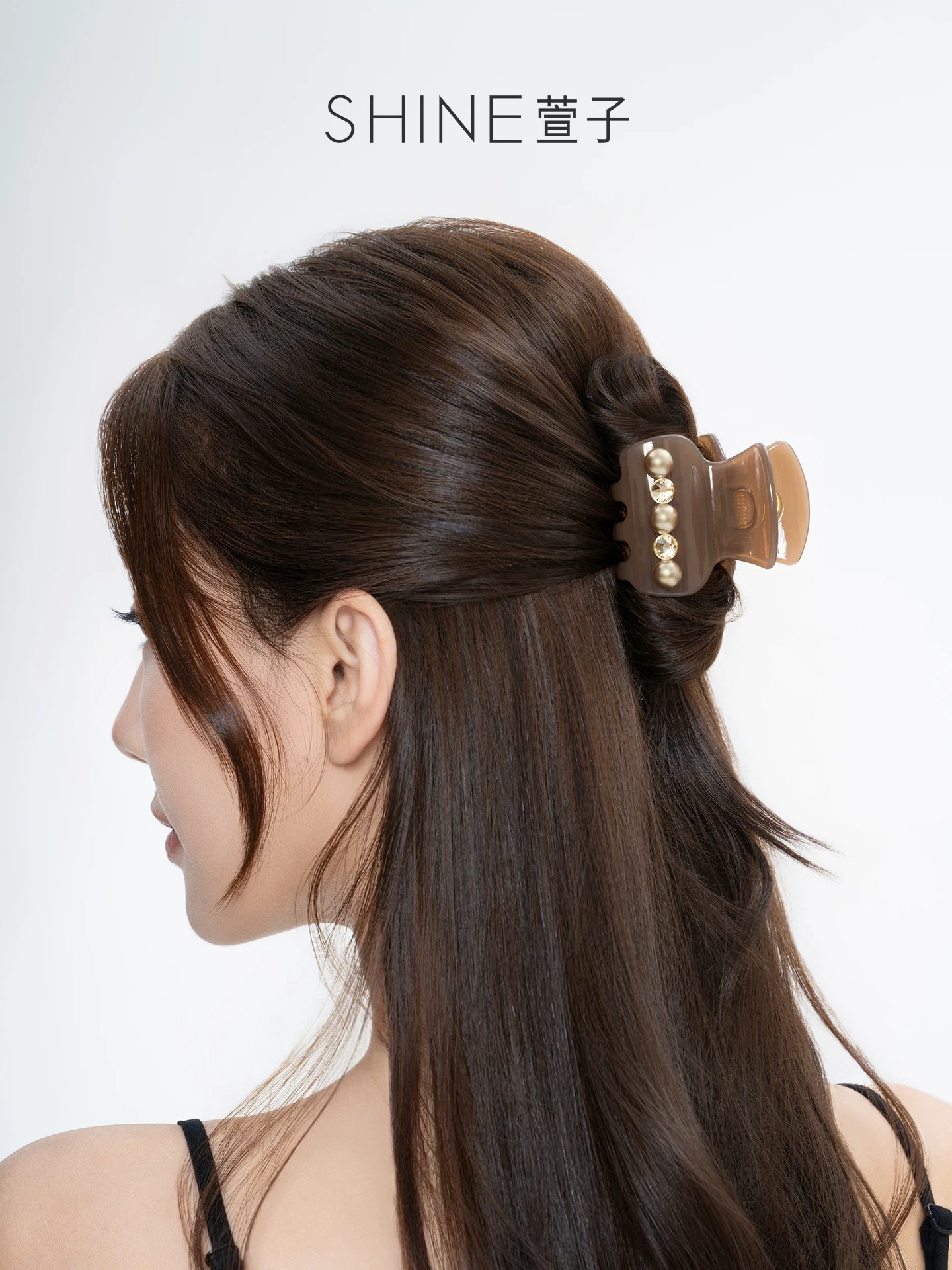 SHINE クリアパール ヘアクリップ