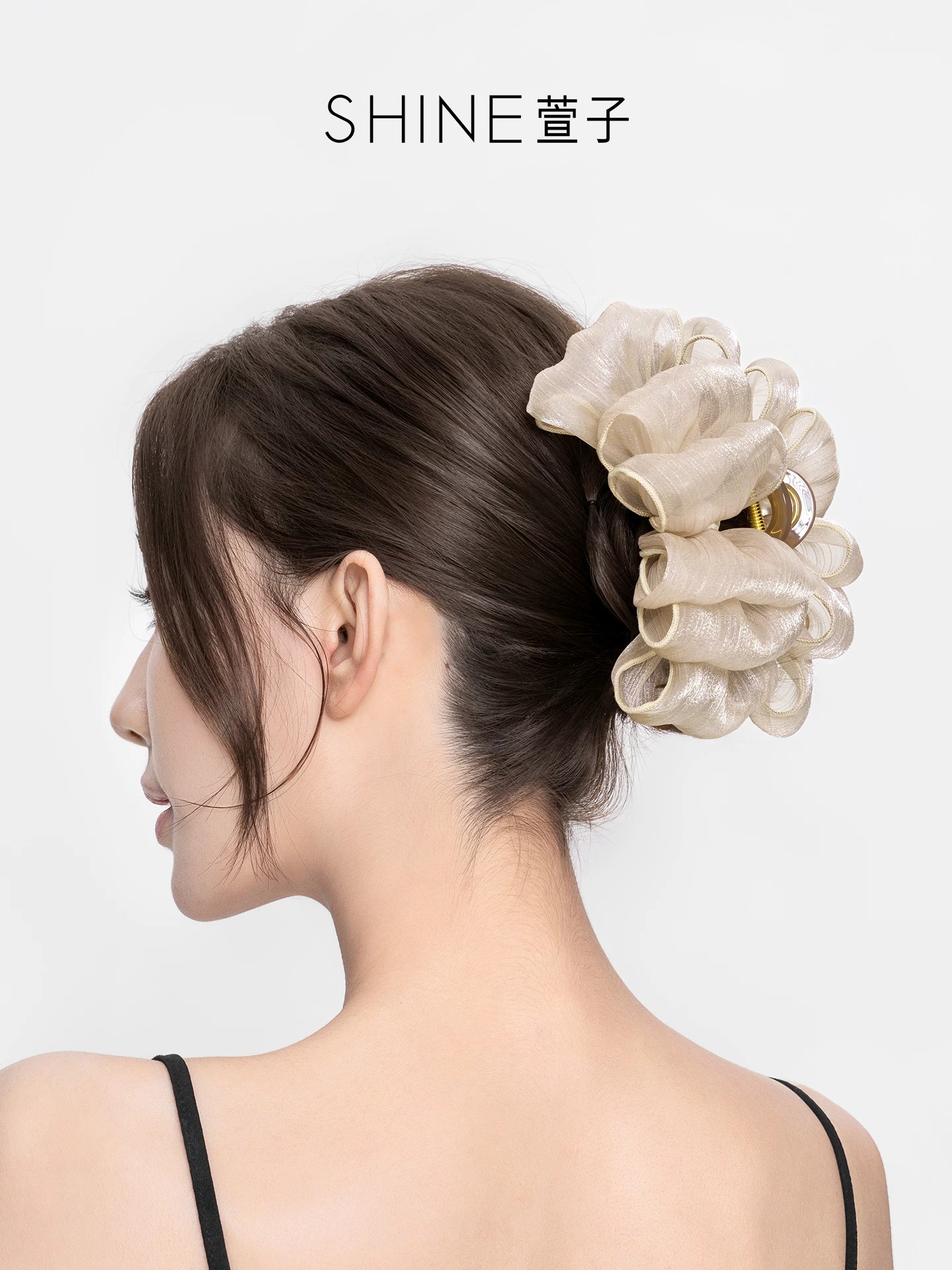 SHINE グロッシーチュール ヘアクリップ