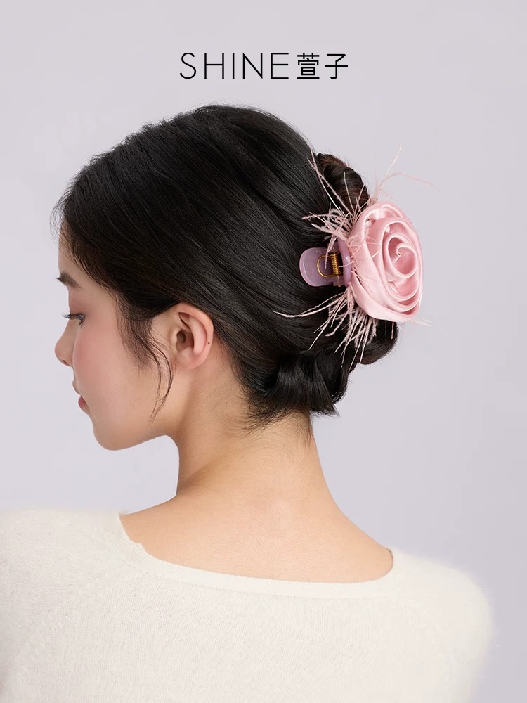 SHINE ローズモチーフ ヘアクリップ