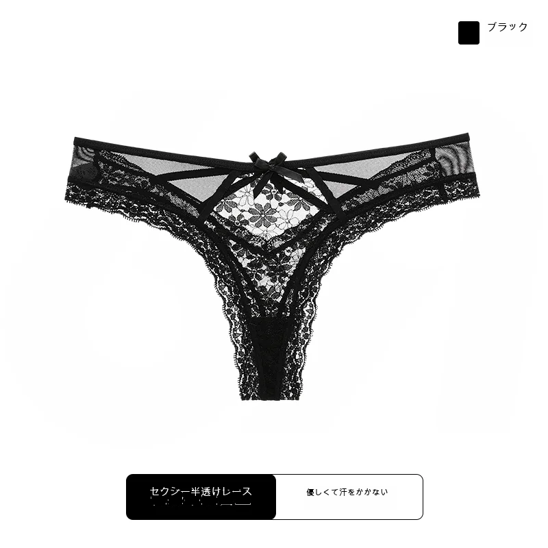 レース 綿クロッチ Tバック ショーツ
