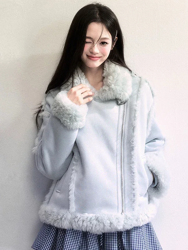 ミントチェック ファータッチジャケット 商品写真 1