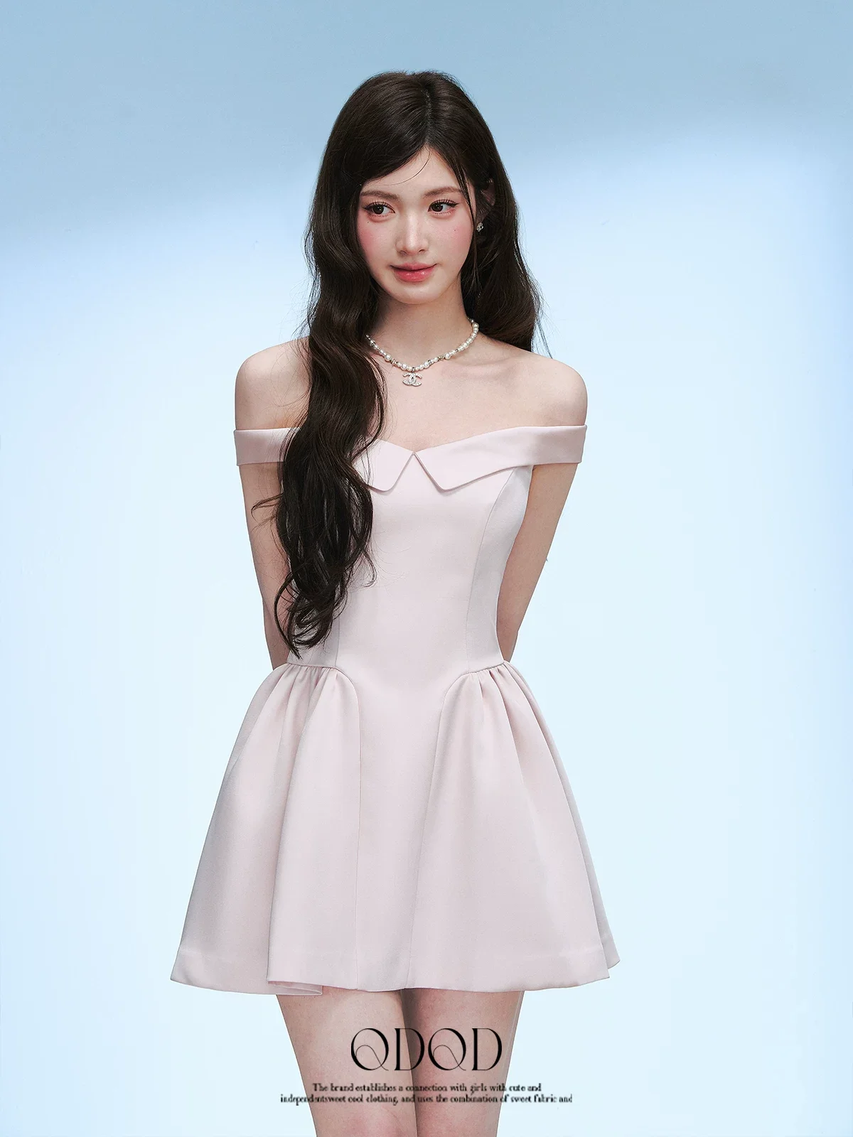 オフショル・ギャザードレス 商品写真 4