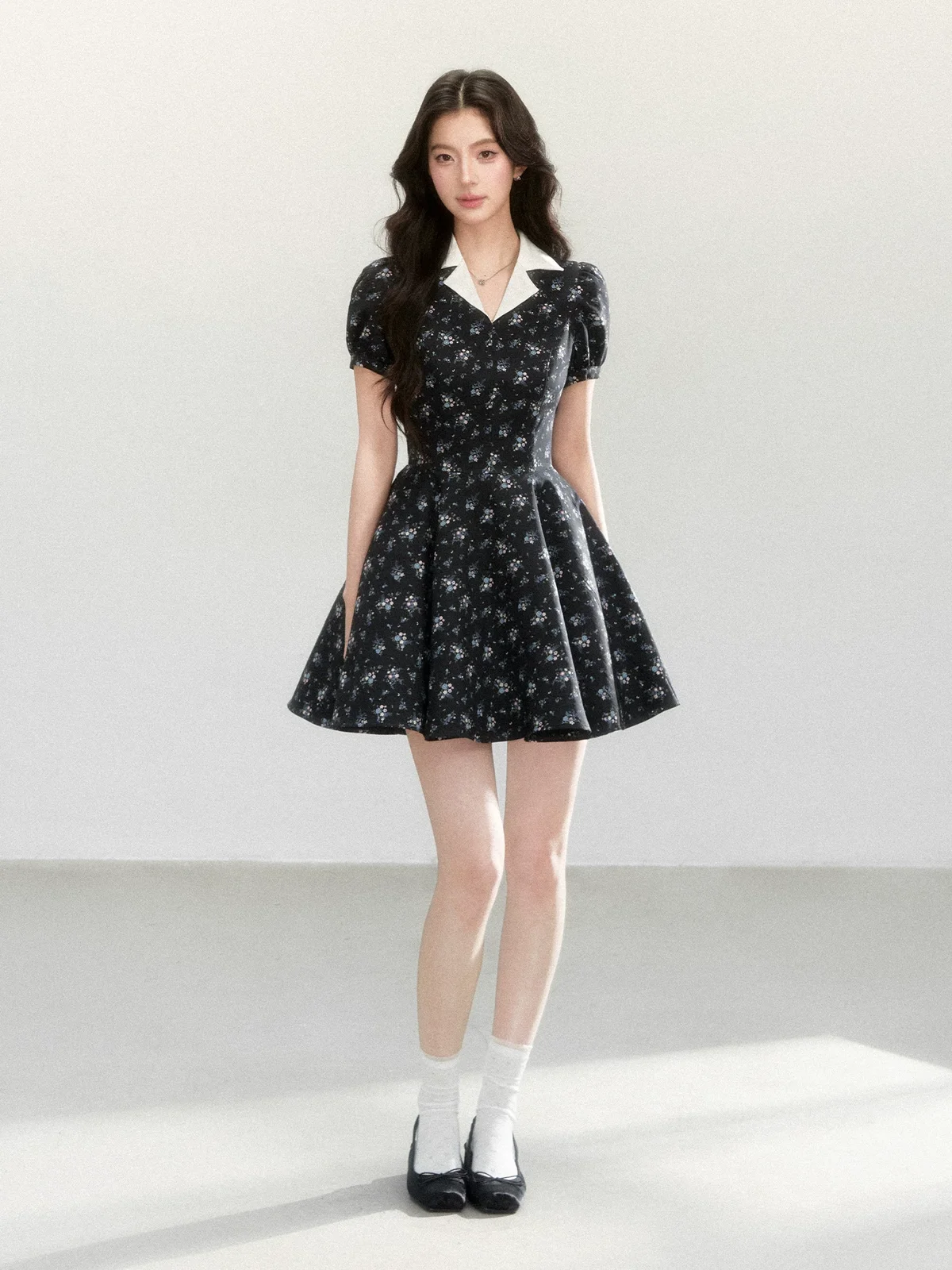 プリントフレア ドレス 商品写真 1