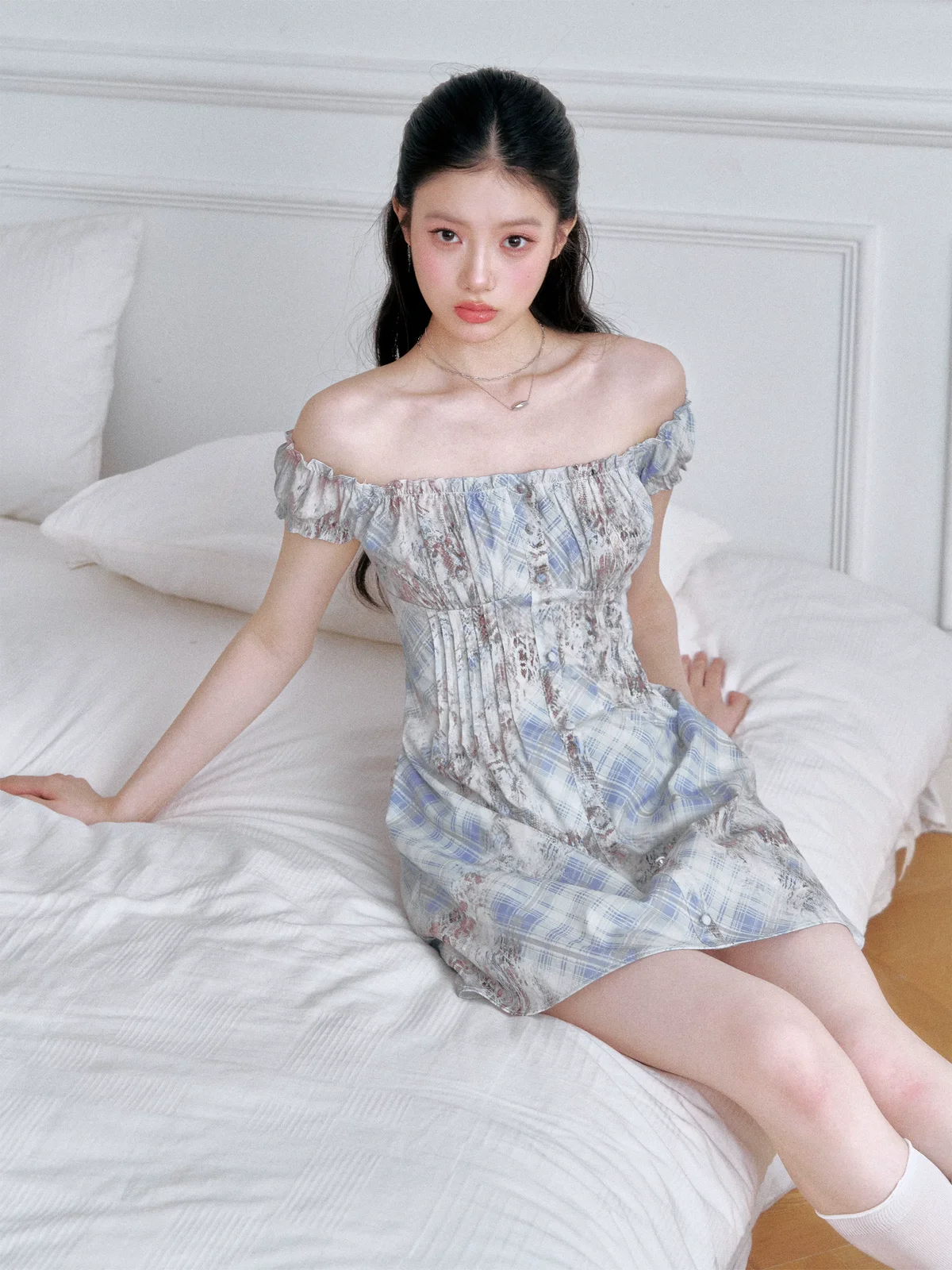 モーニングミスト チェックワンピース 商品写真 2